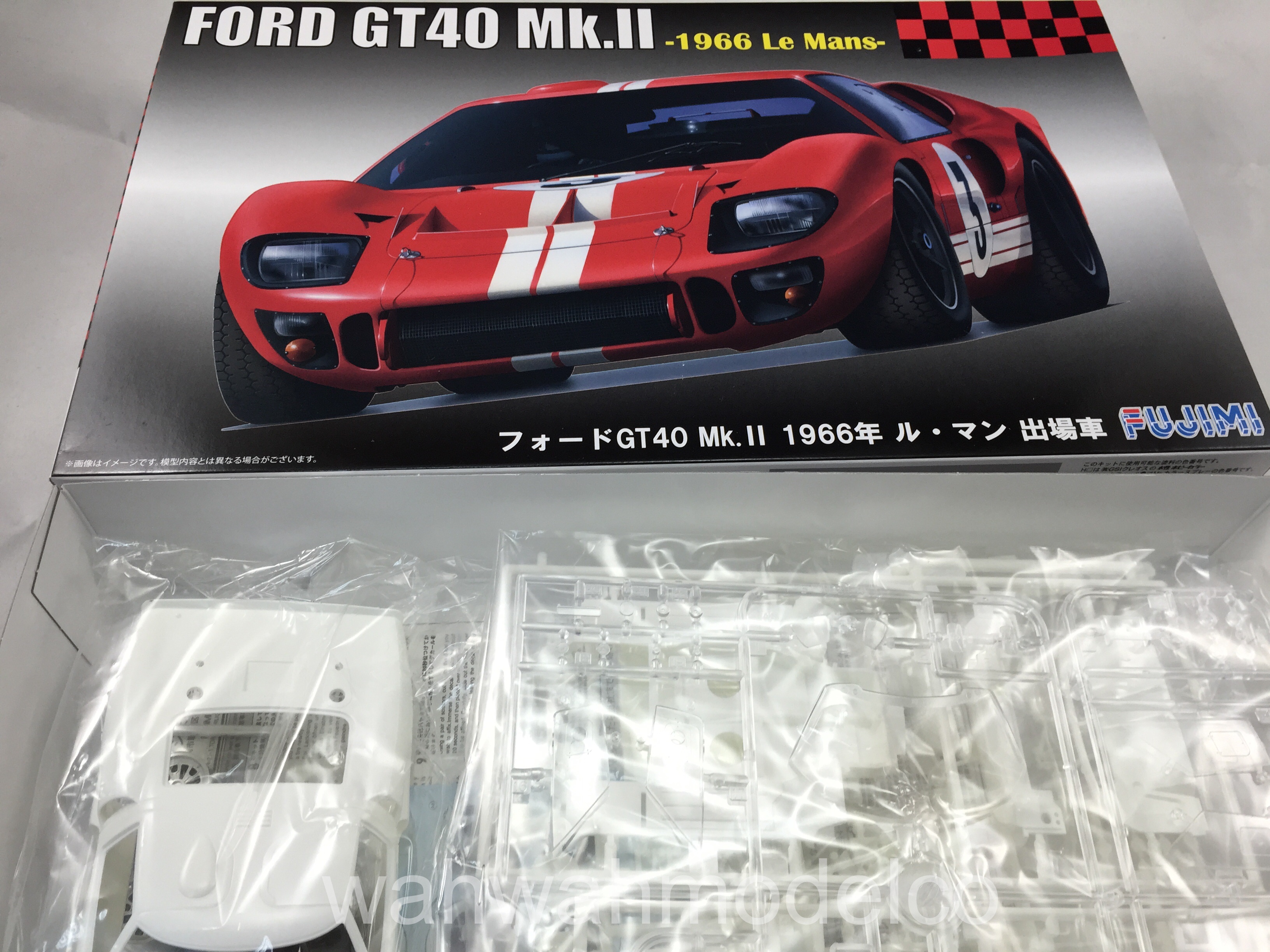 RS-51 Fujimi 1/24 Real Sports Car Series No.51 Ford GT 40 66 Le Mans Kit