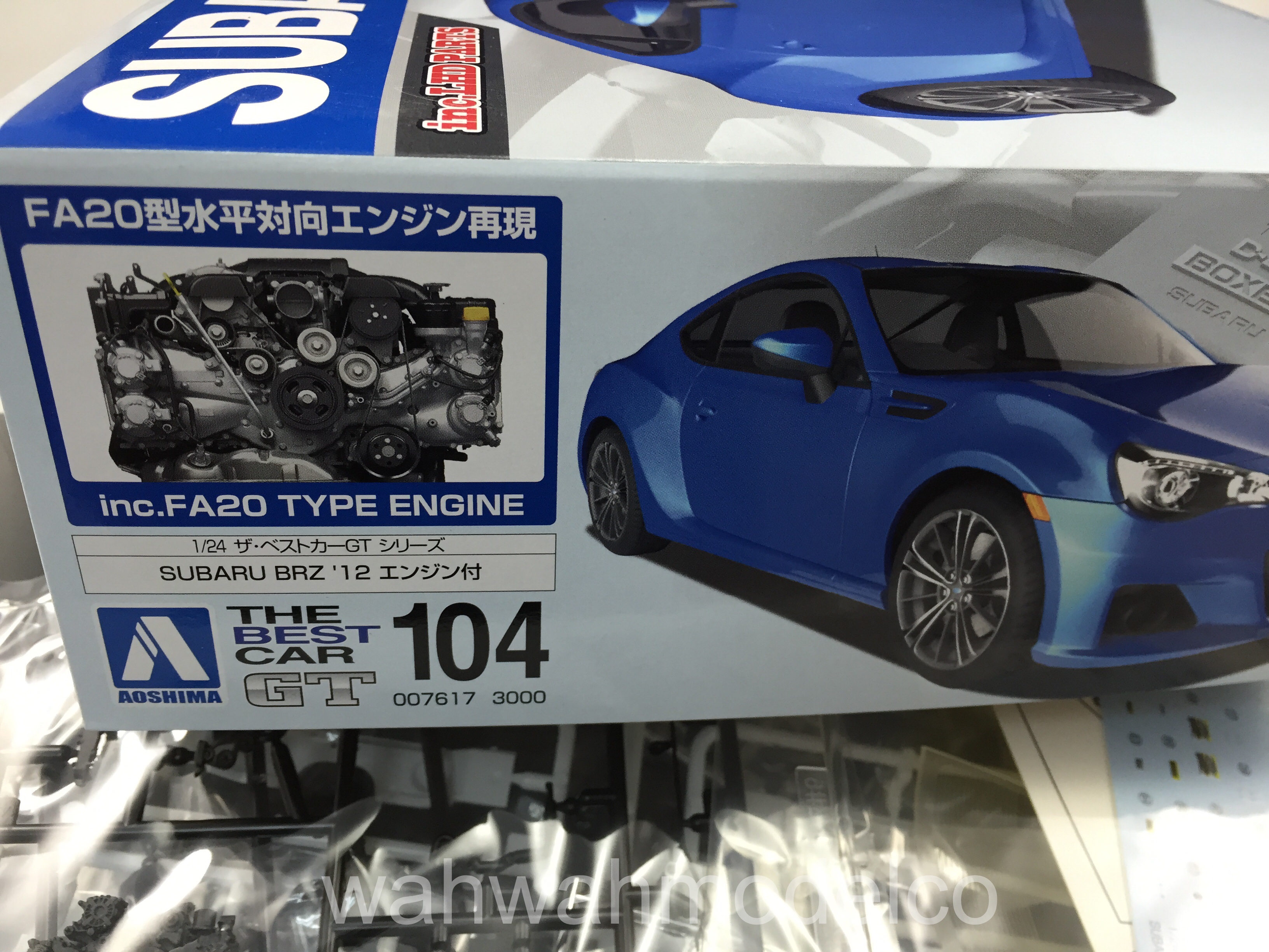 Aoshima 07617 1/24 The Best Car GT #104 SUBARU BRZ `12 w