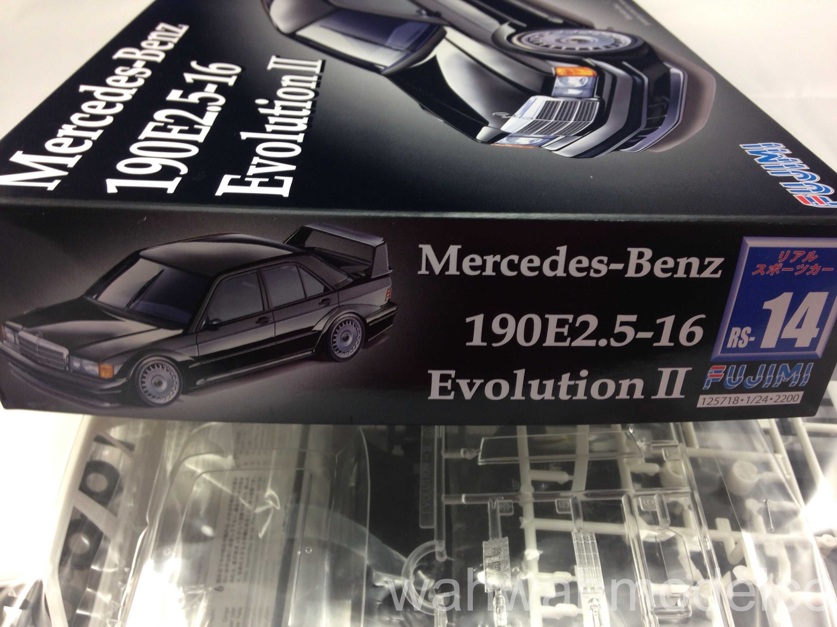Fujimi RS-14 Mercedes Benz 190E 2.5-16 Evolution II 1/24 scale kit 125718 