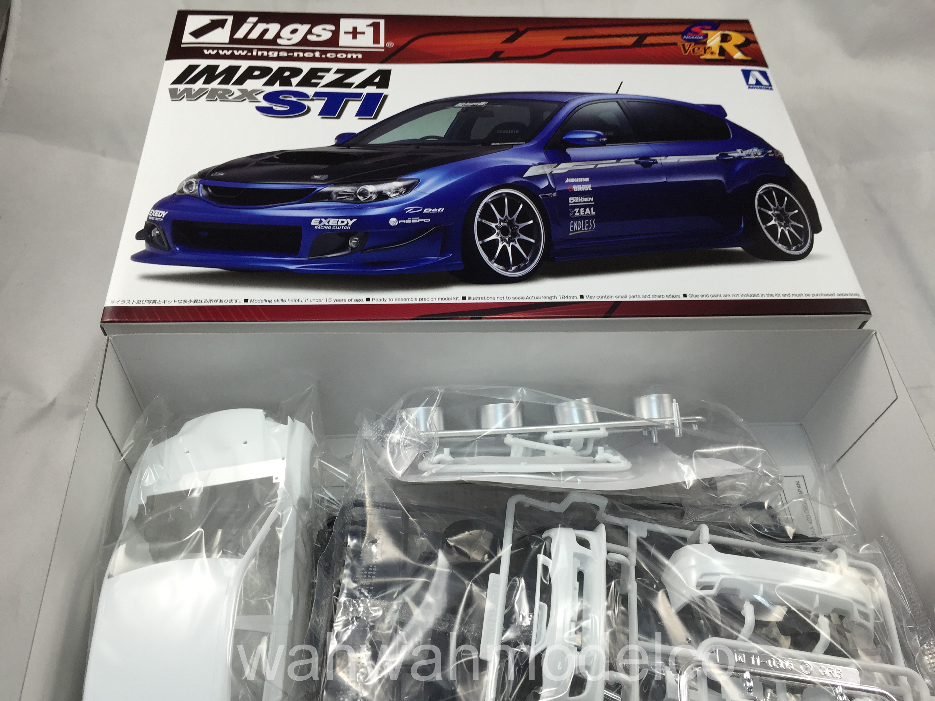 Aoshima 1/24 The Tuned Car No.35 Subaru ings GRB Impreza WRX STI 2007 JAPAN NEW 