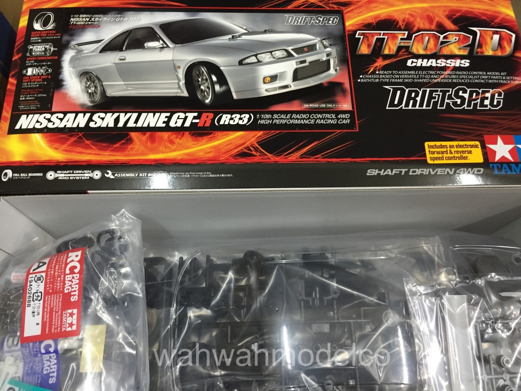 Tamiya Nissan Skyline GT-R R33 1/10 4WD Drift Spec Kit (TT-02D)