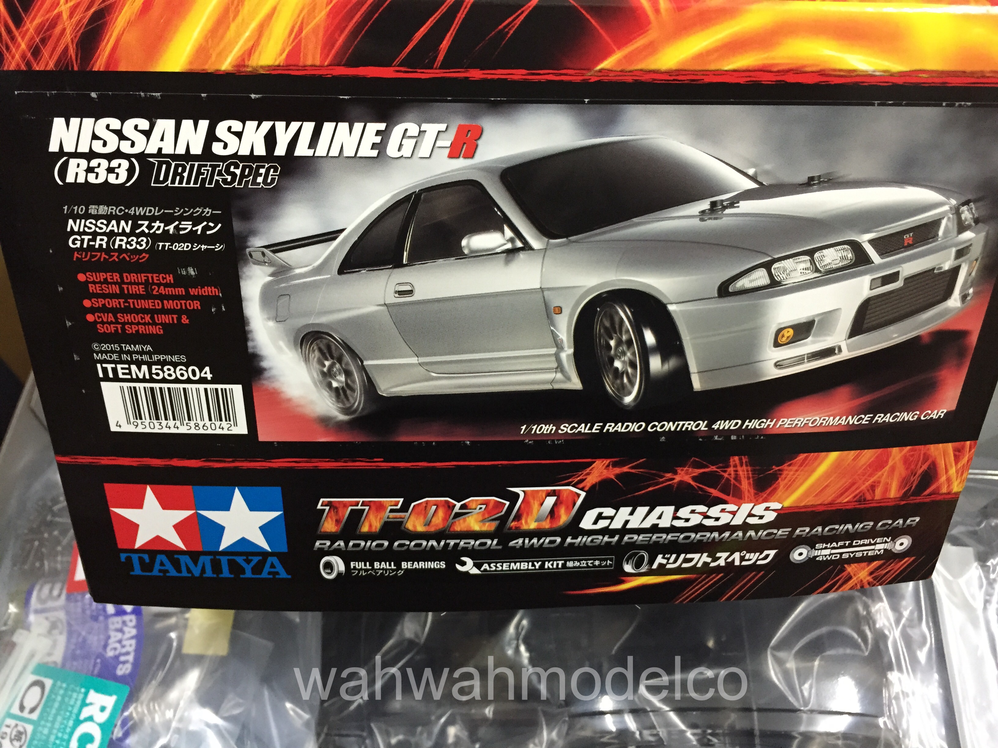 TT-02D   NEW IN BOX TAMIYA # 58604  RC Nissan Skyline GT-R R33 