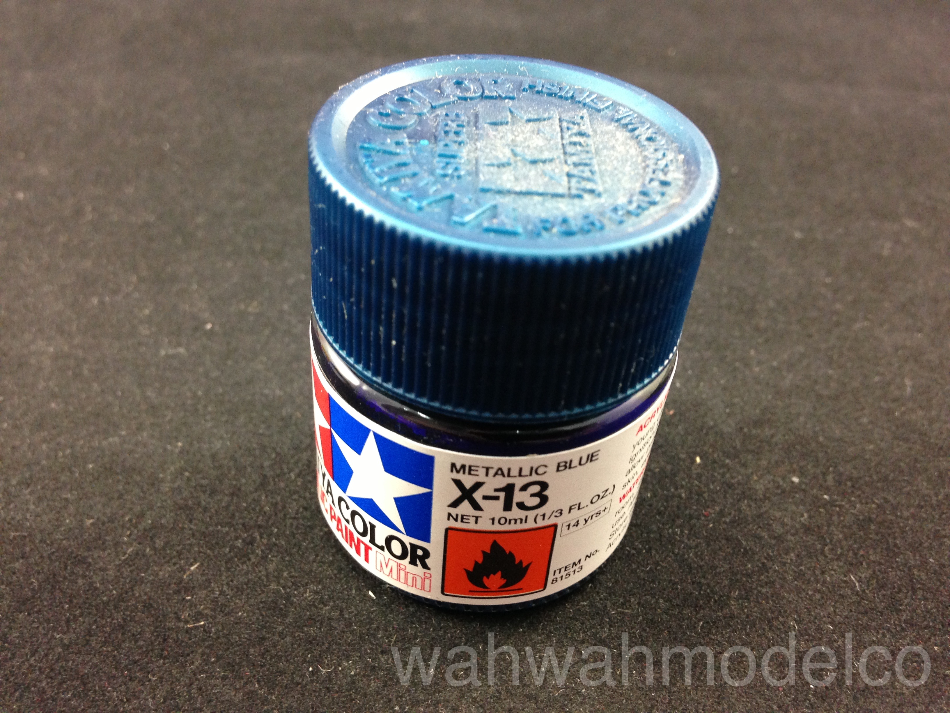 Tamiya Mini Acrylic model paint - X-13 81513 Metallic Blue