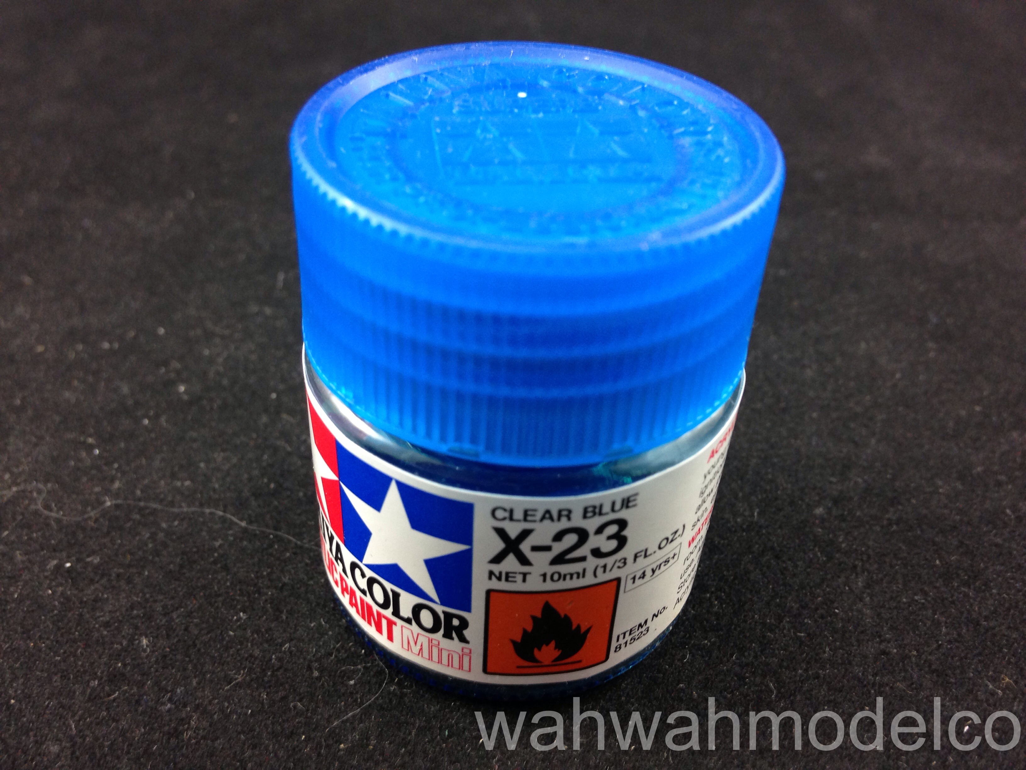 TAM81023 Tamiya Acrylic Paint X-23 Clear Blue 23ml #81023 - Sprue...