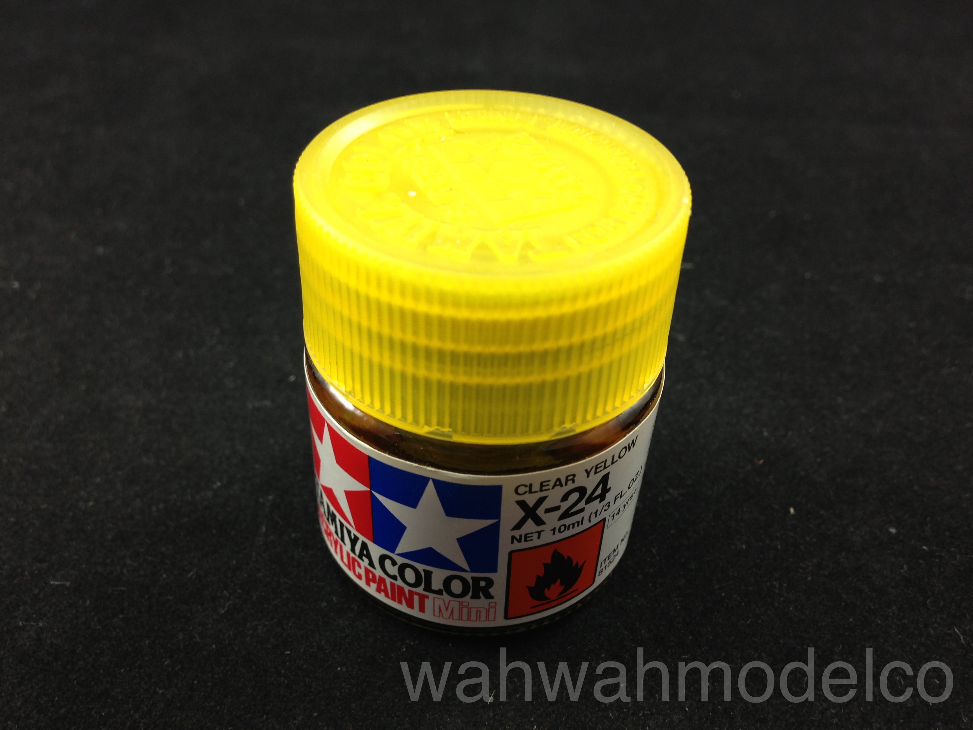 tamiya81524acrylicminix24clearyellow10mlbottle/