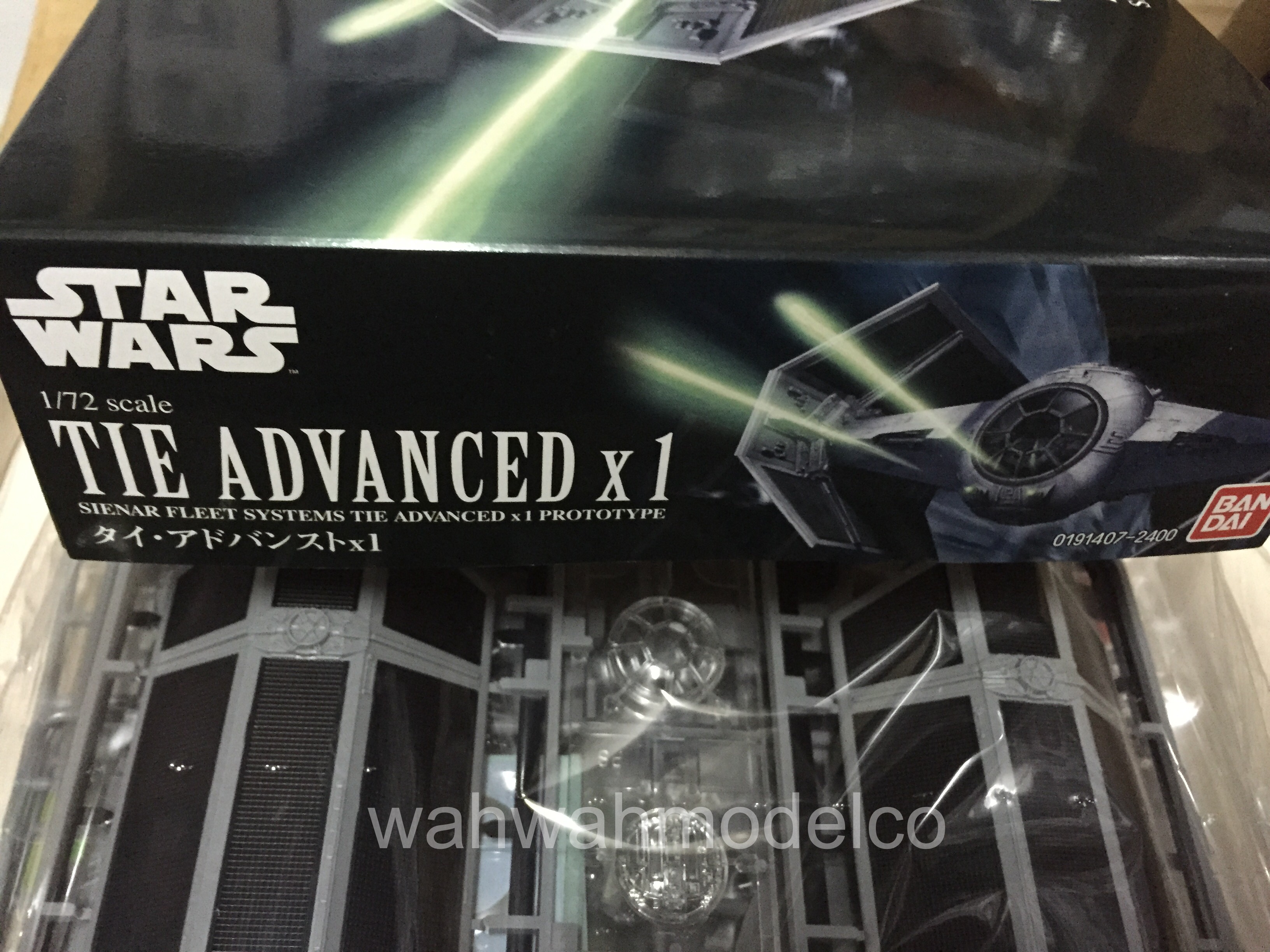 Star Wars Tie Advanced X1 And Tie Fighter Set, Bandai Star Wars 1/144