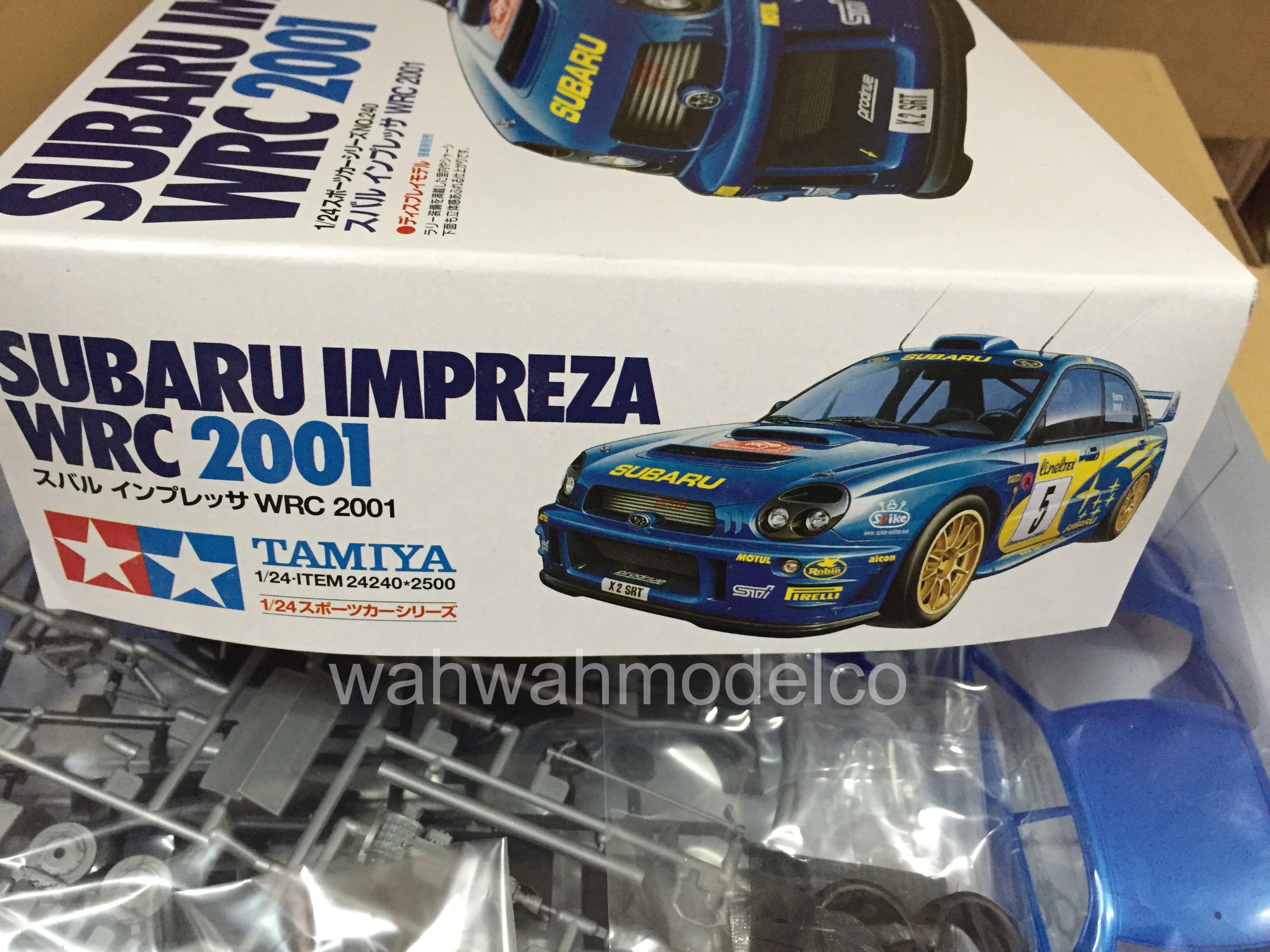 TAMIYA SUBARU IMPREZA WRC2001 1/24 完成品 Tamiya 1/24 Model kit Subaru Impreza WRC 2001 from Japan