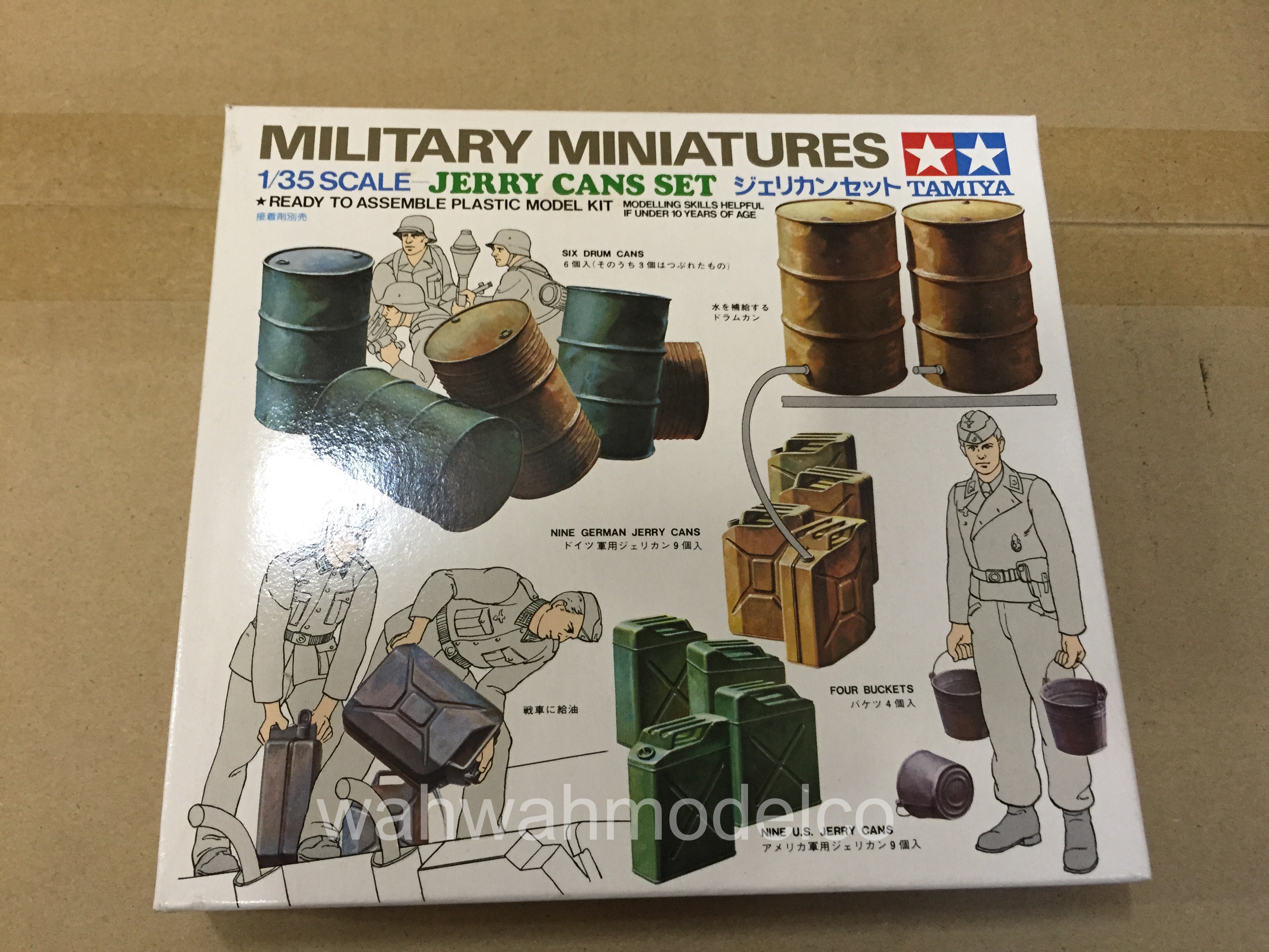 35026 Tamiya Jerry Cans 1/35th Plastic Kit Assembly Kit 1/35 Military 