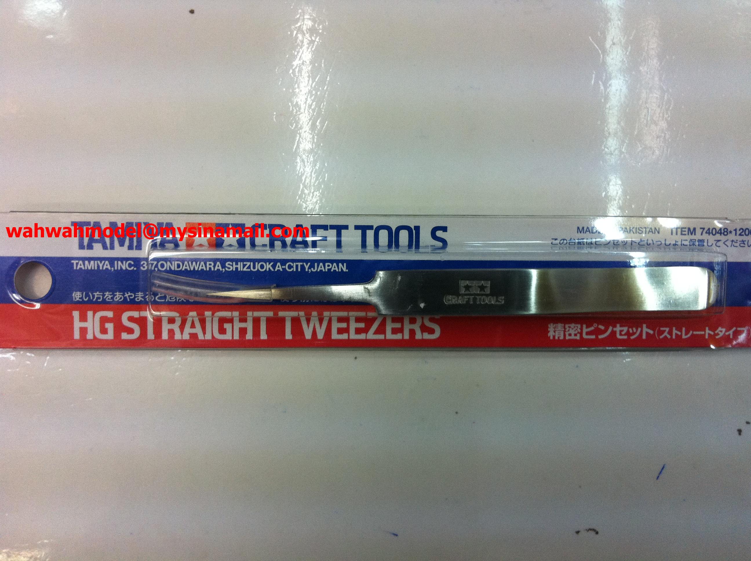Tamiya 74048 Craft Tools HG Straight Tweezers