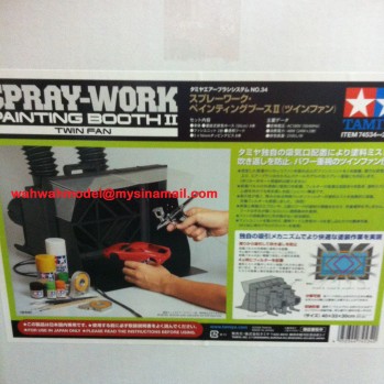 Tamiya 74534 SPRAY-WORK PAINTING BOOTH II - TWIN FAN - WAH WAH