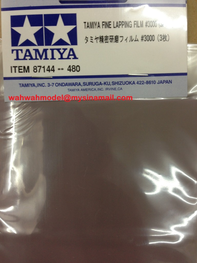3pcs Tamiya 87144 Fine Lapping Film #3000 