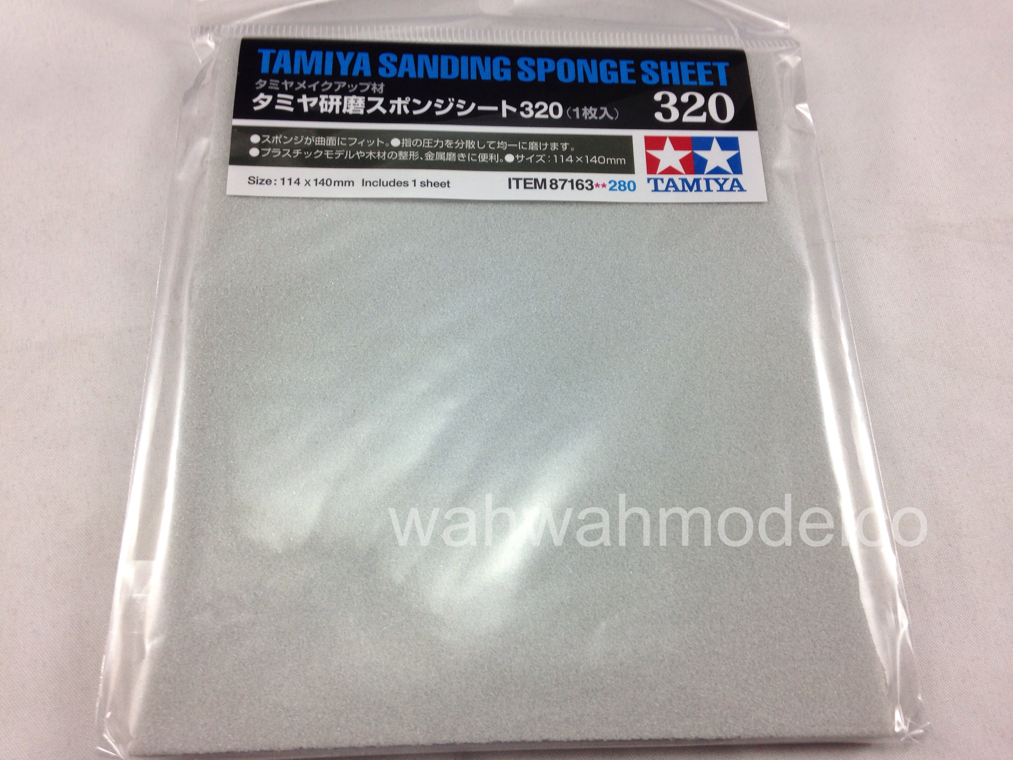 Tamiya 87163 Sanding Sponge Sheet 320 