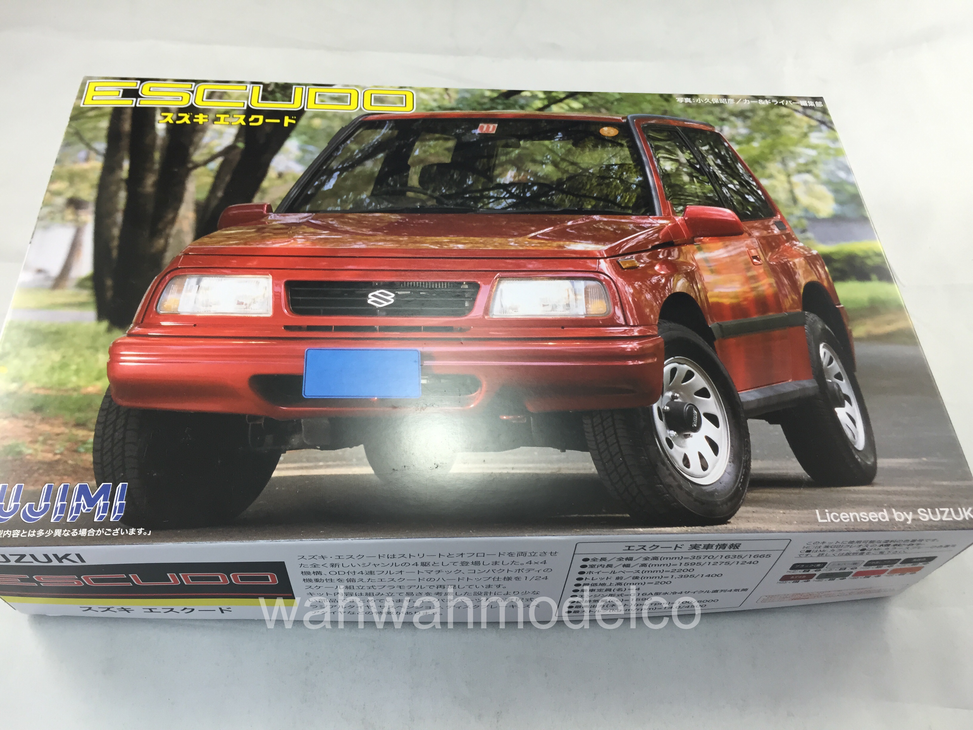 Fujimi Model 1//24 Inch up Series No.72 Suzuki ESCUDO 1994 Plastic ID72 for sale online