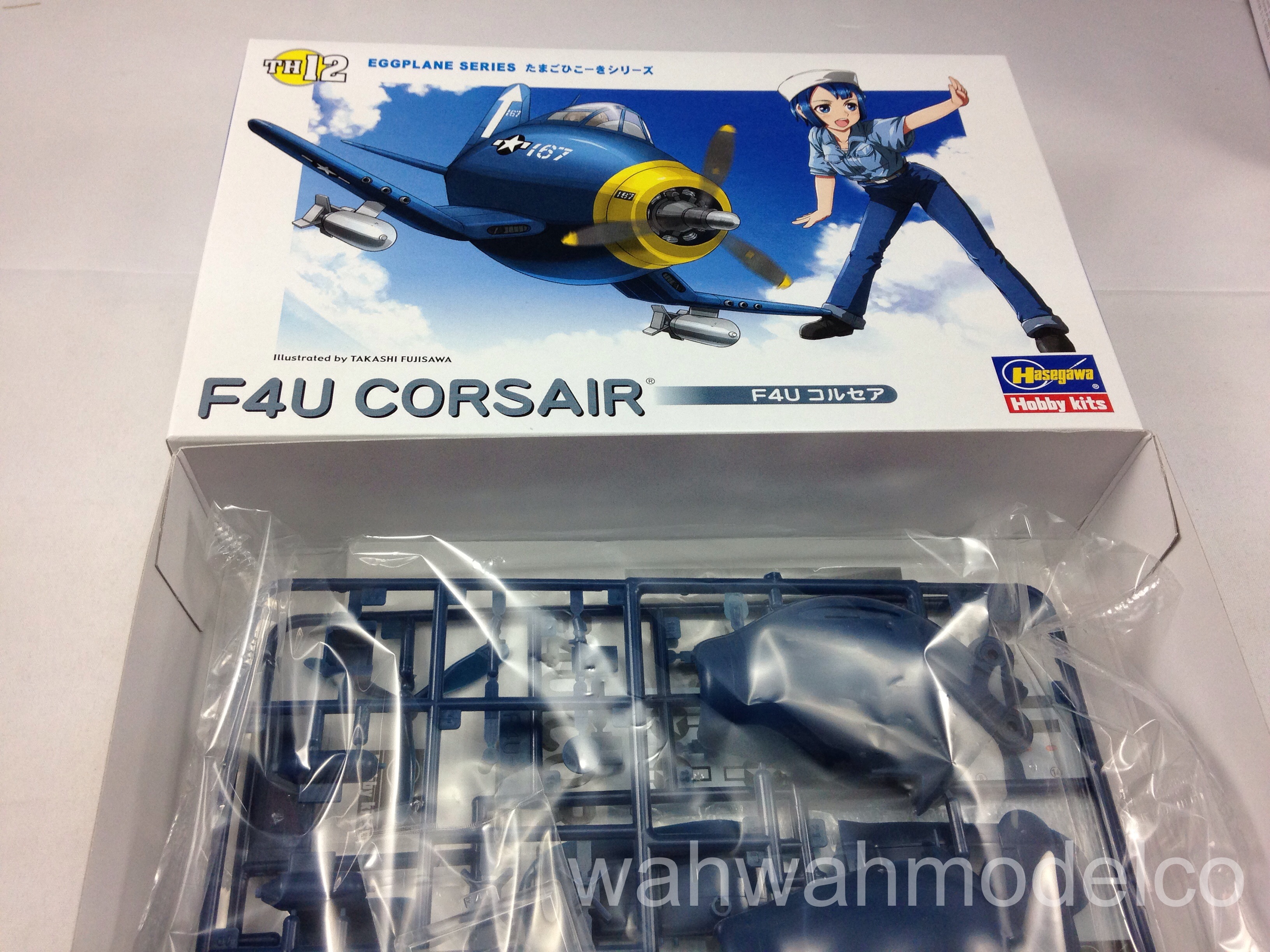 Hasegawa TH12 Egg Plane Series Aircraft Model Kit Vought F4U-1D Corsair Mk IV