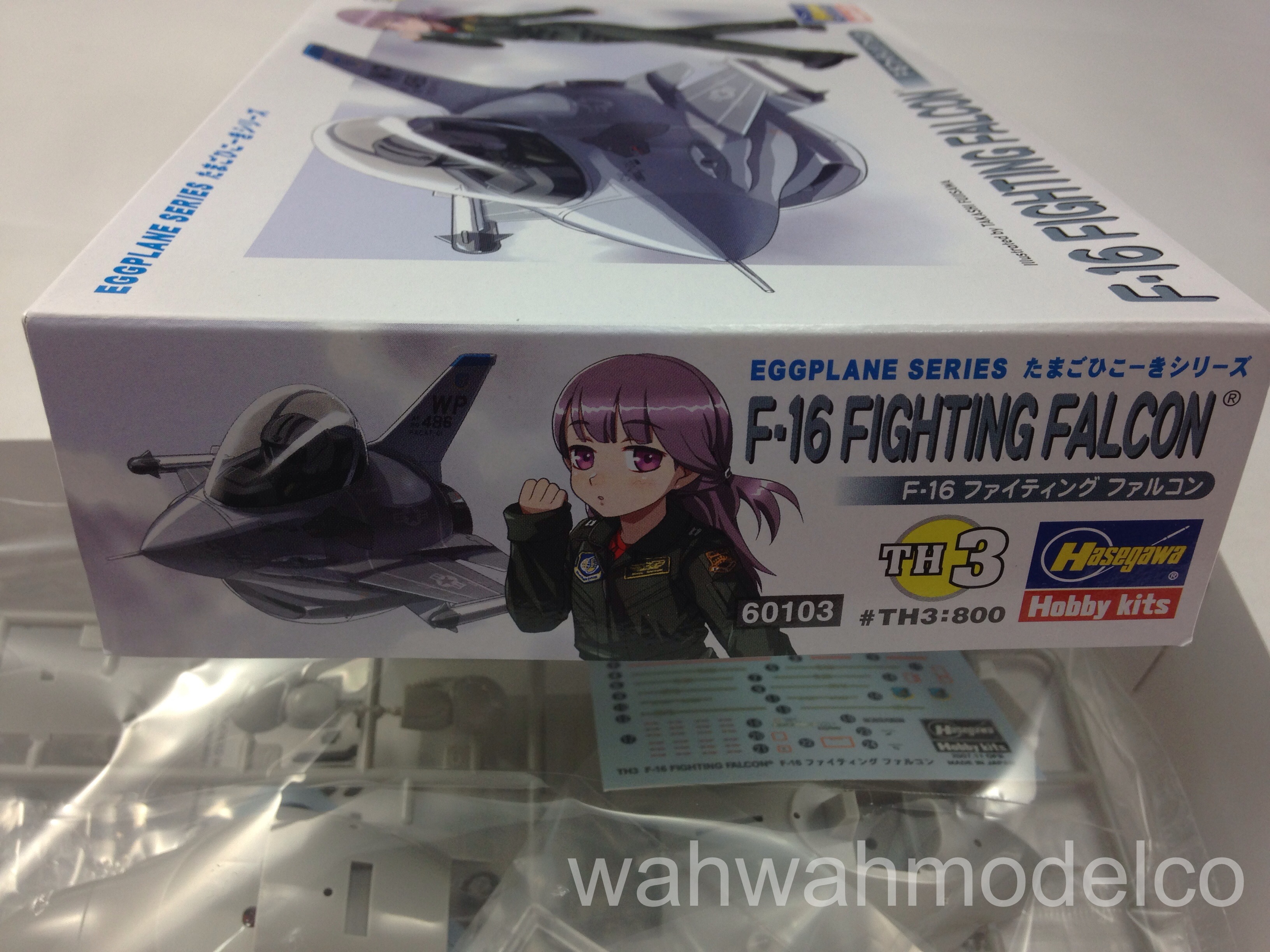 Hasegawa 60103 TH3 Egg Plane Series Aircraft Model Kit F-16 A Fighting Falcon 