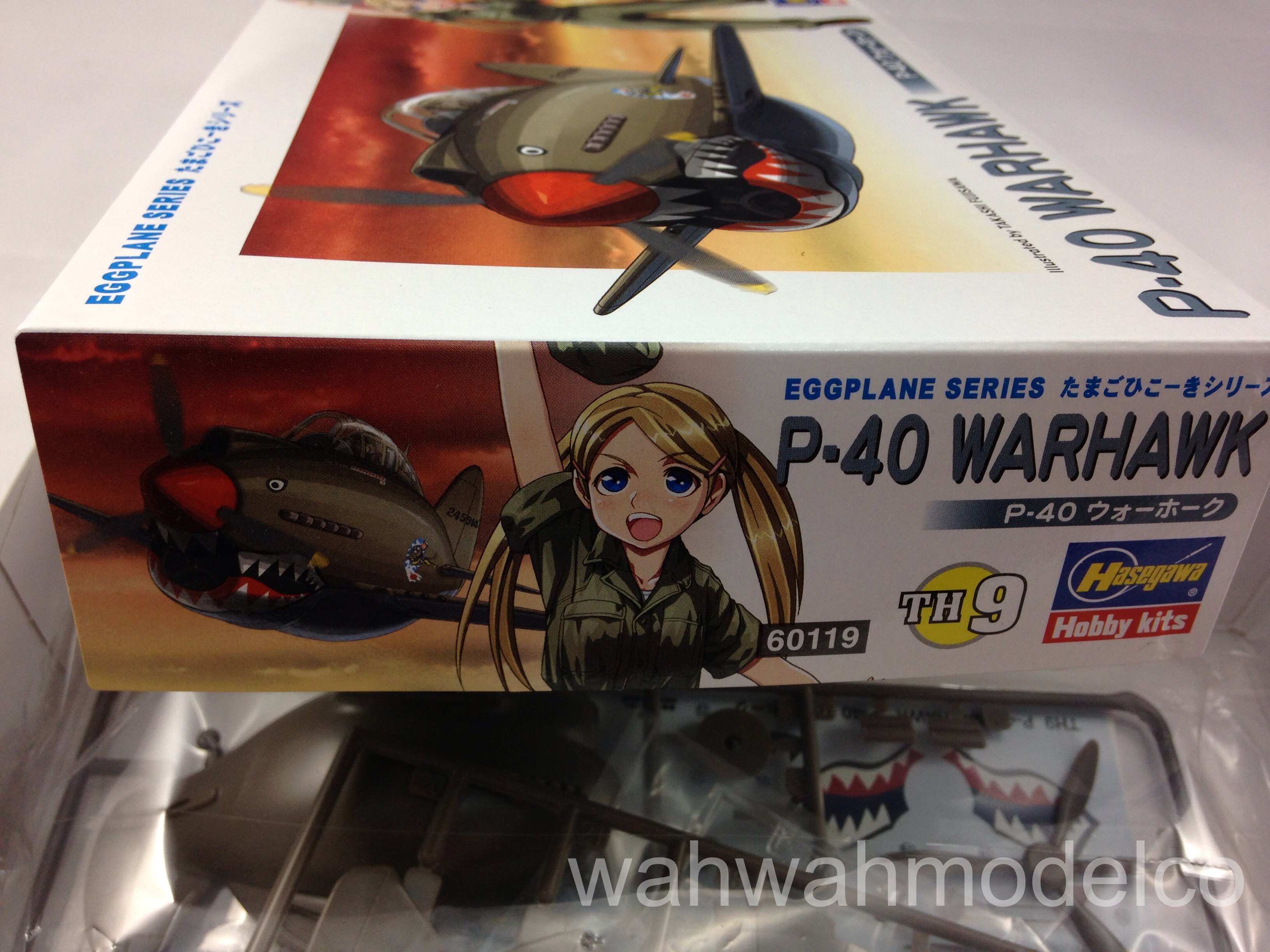 Hasegawa 60119 Egg Plane P-40 Warhawk Eggplane Th9 Plastic Model Kit for sale online 