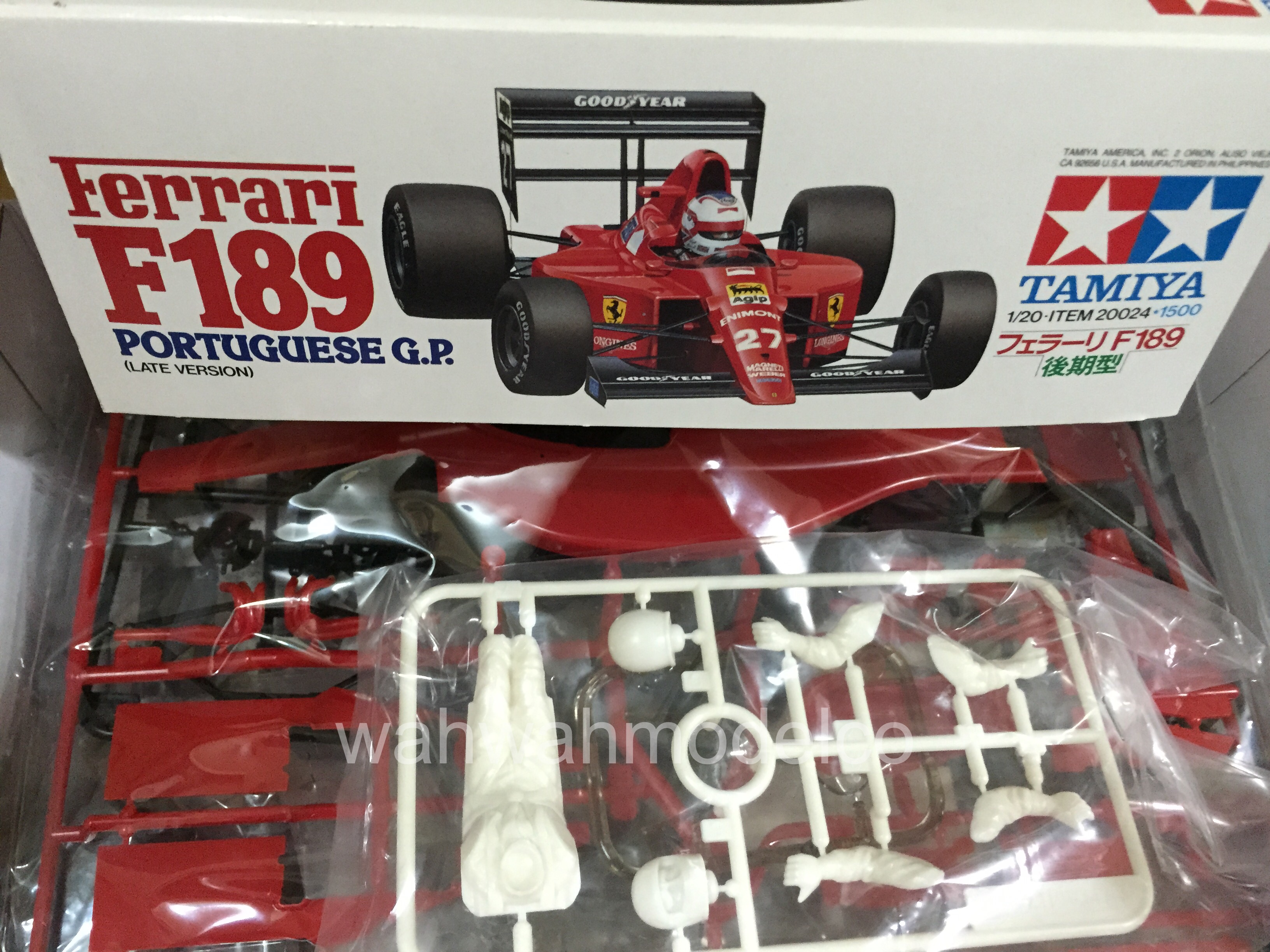 Tamiya 20024 Ferrari F189 Portuguese GP 1991 F1 1/20 MCM for sale online 