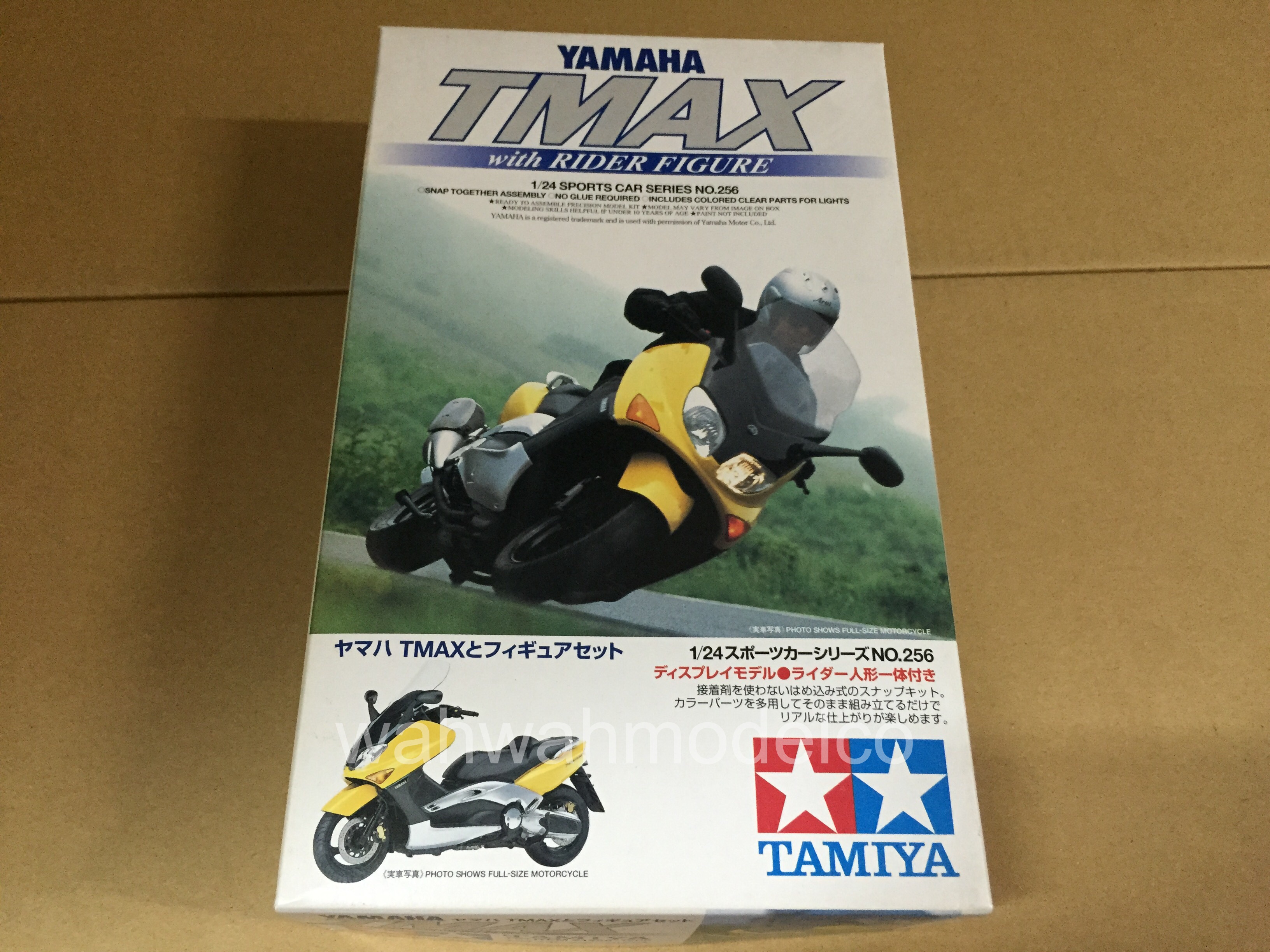 【YAMAHA MY4-DA 完動品】 tamiya-24256-124-yamaha-tmax-wrider-figure/