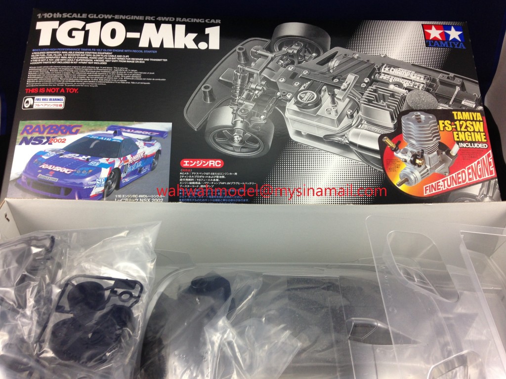 Tamiya 1/10 R/C TG10-Mk.1 Glow-Engine Nitro Gas Racing NSX Raybrig