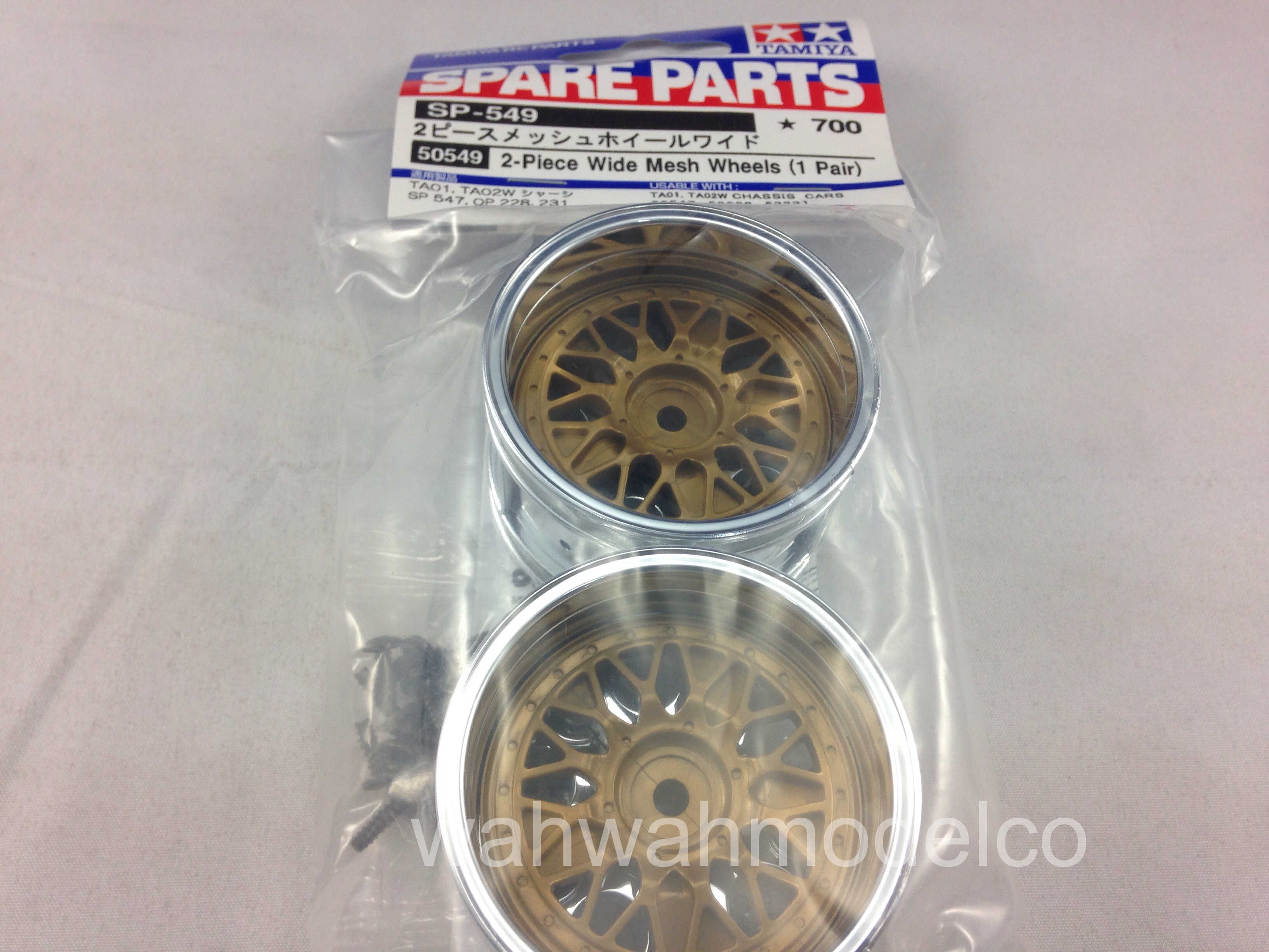 Tamiya 50549 2-Piece Wide Mesh Wheels (32mm) 1:10 RC Touring Car On Road