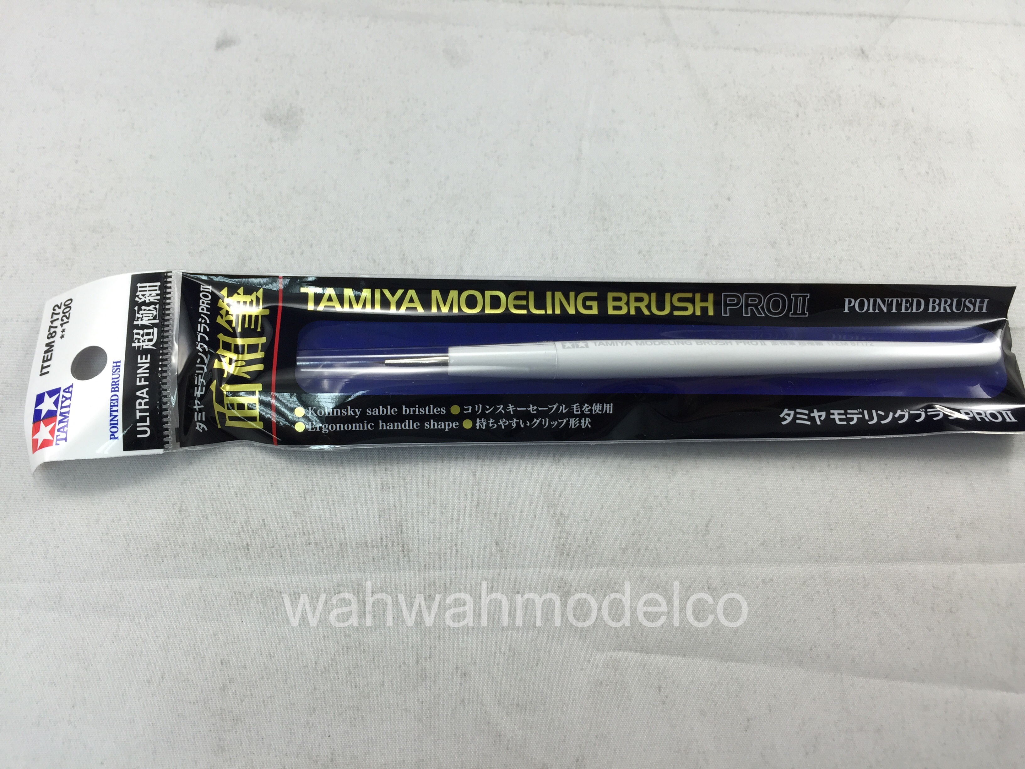 TAMIYA PRO II Extra Fine Pointed Brush - Precision Modeling Paint Brush