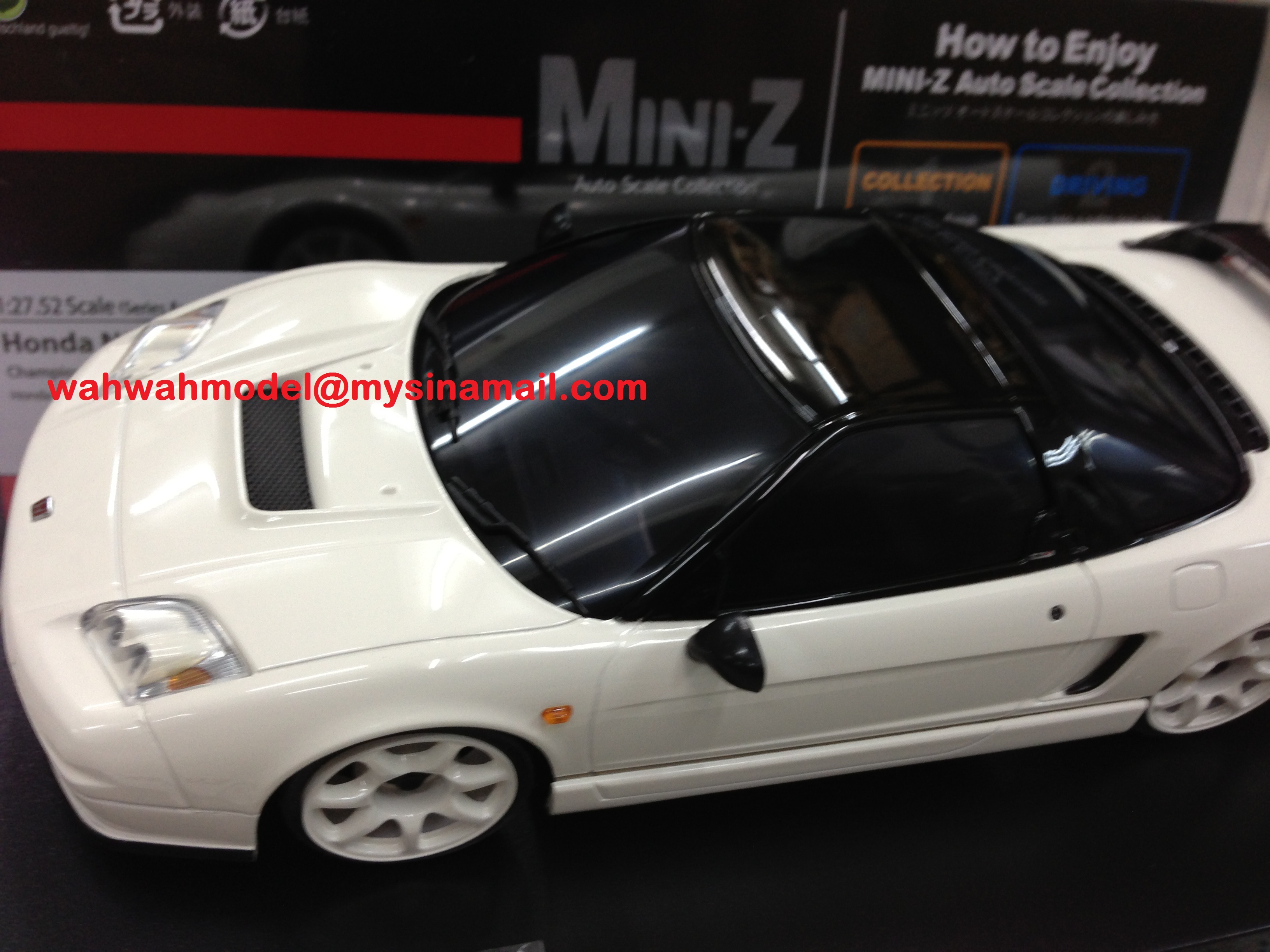 New Kyosho For MM Mid Motor Mini-Z MR-03 Honda NSX White Body Set/Wheels MZ... 