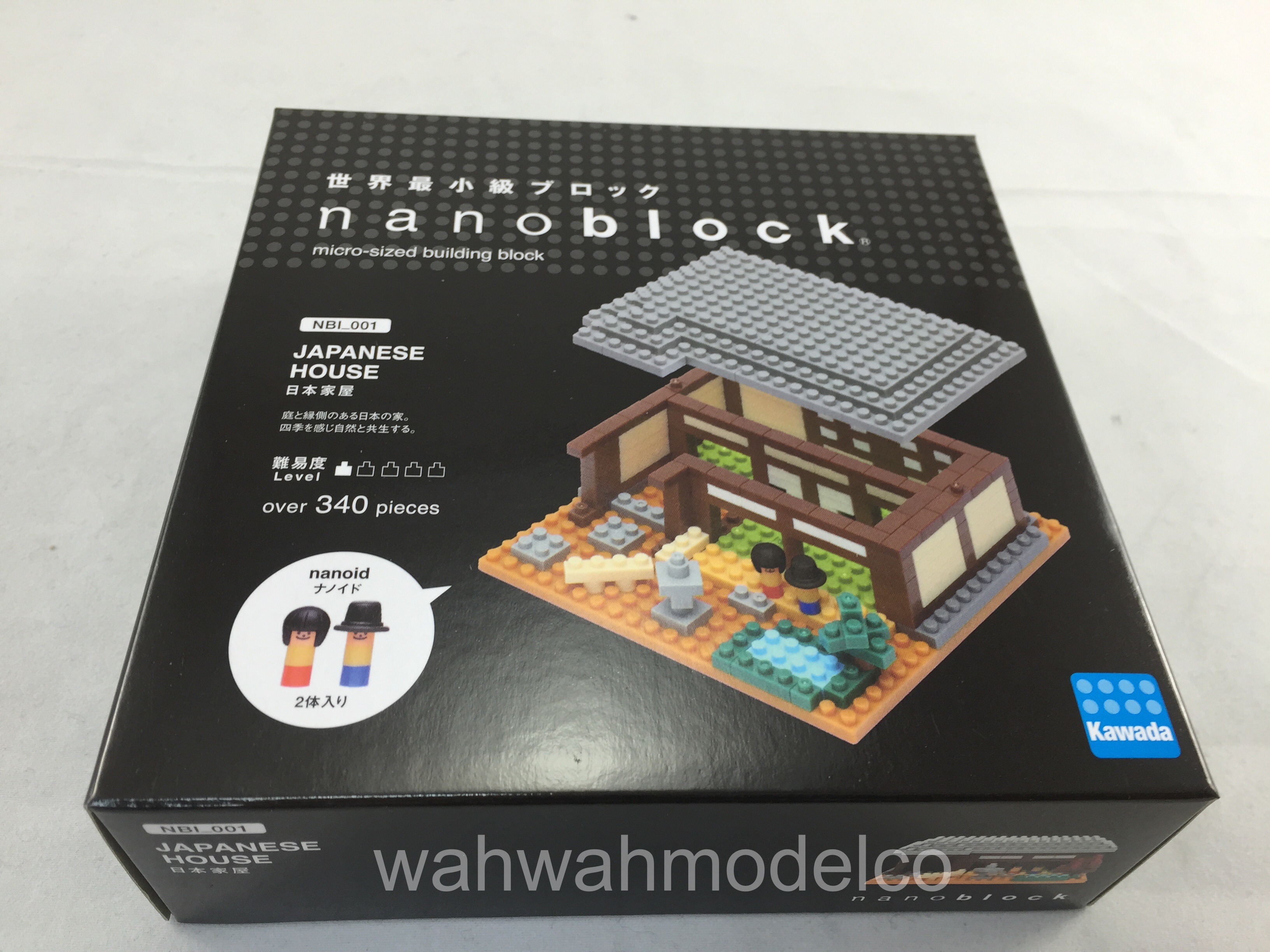 Kawada Nanoblock JAPANESE HOUSE building toy block NBI-001 340 pieces New 