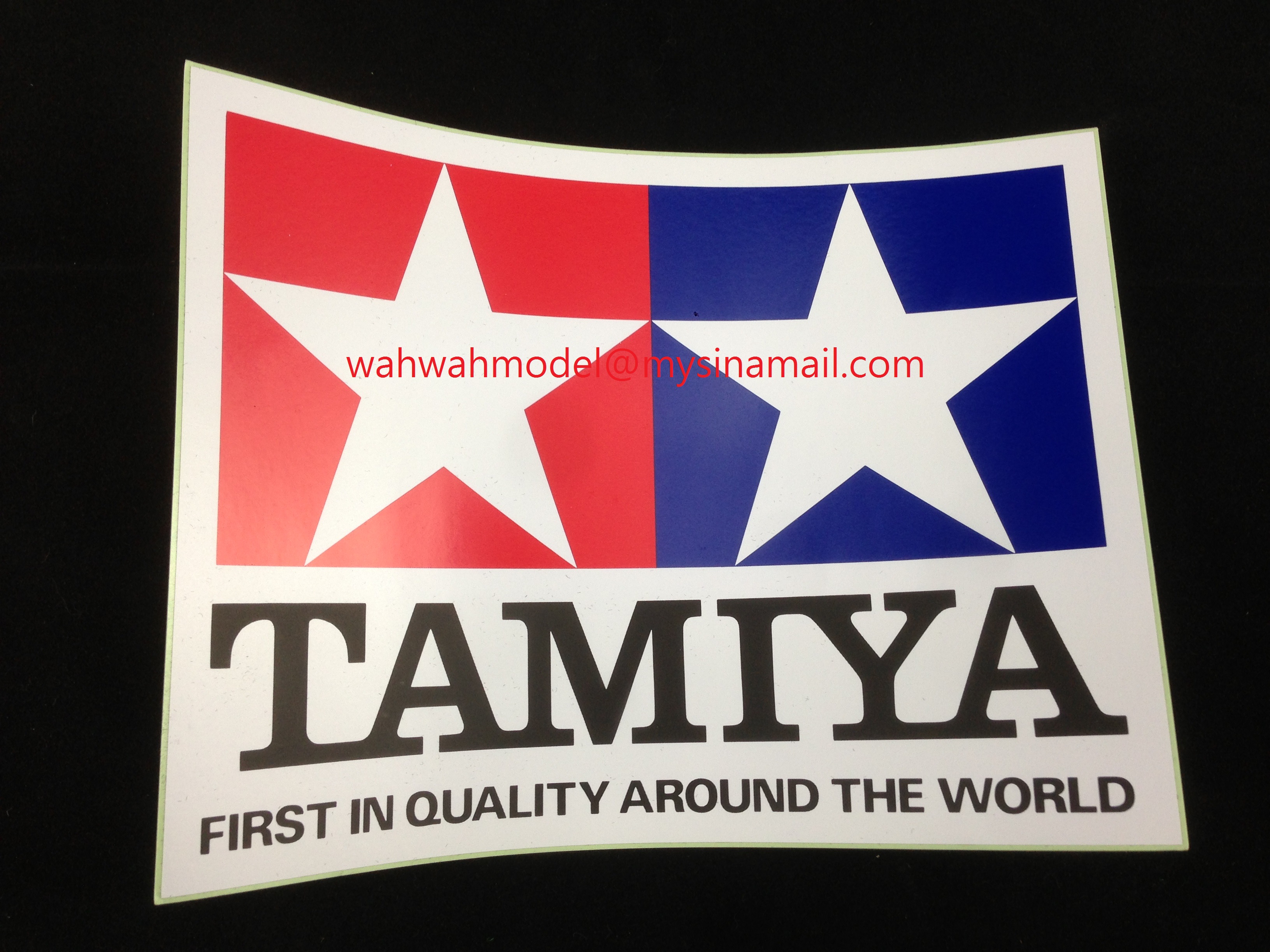 31mm x 90mm Tamiya #66714 Tamiya Logo GP Sticker 