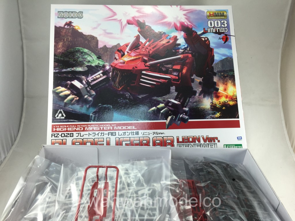 ZOIDS Blade Liger AB Leon Spezifikation Renewal Ver. - 1:72 Plastikmodellbausatz, Ca. 400 Mm