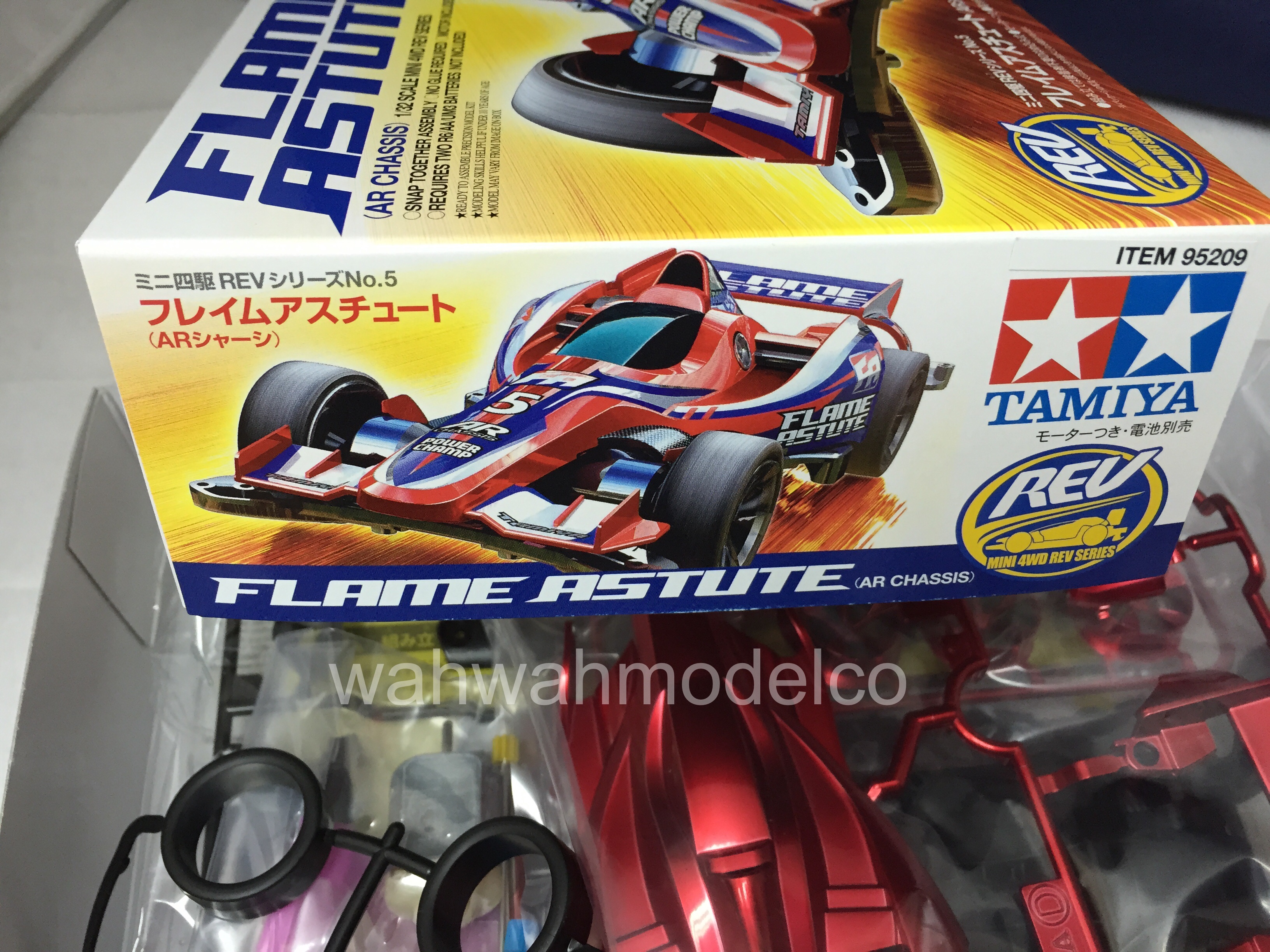 Details about   Tamiya 18705 Mini 4WD REV Series Flame Astute AR Chassis 1/32 
