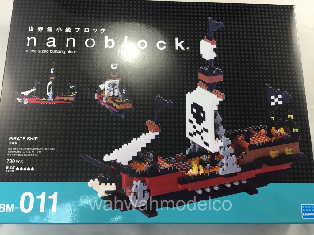 NEW NANOBLOCK Pirate Ship Nano Block Micro-Sized Building Blocks NBM-011 