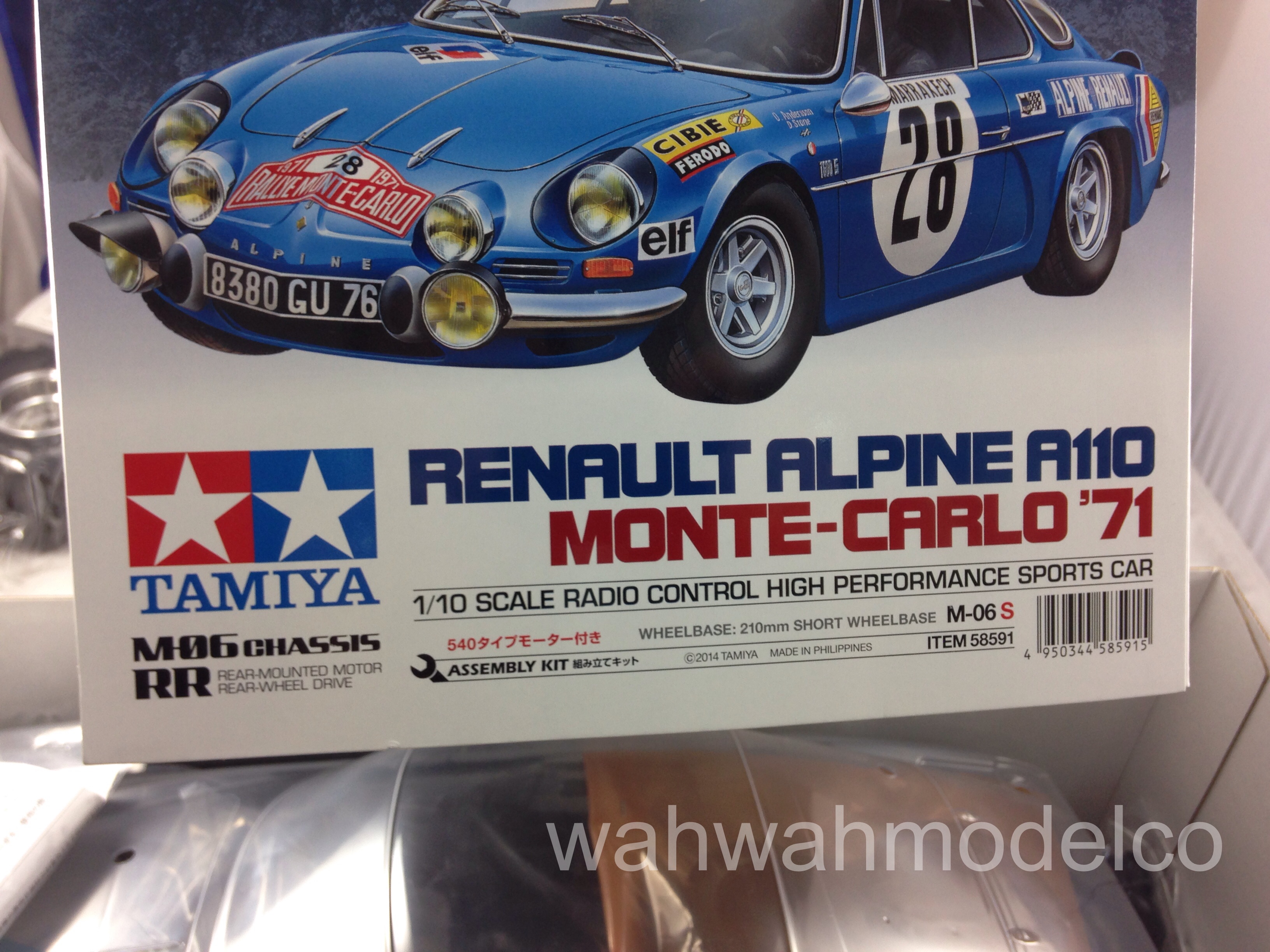 Tamiya 58591 1/10 Renault Alpine A110 '71 - M06 Monte Carlo Tamiya 58591 1/10 Renault Alpine A110 '71 - M06 Monte Carlo