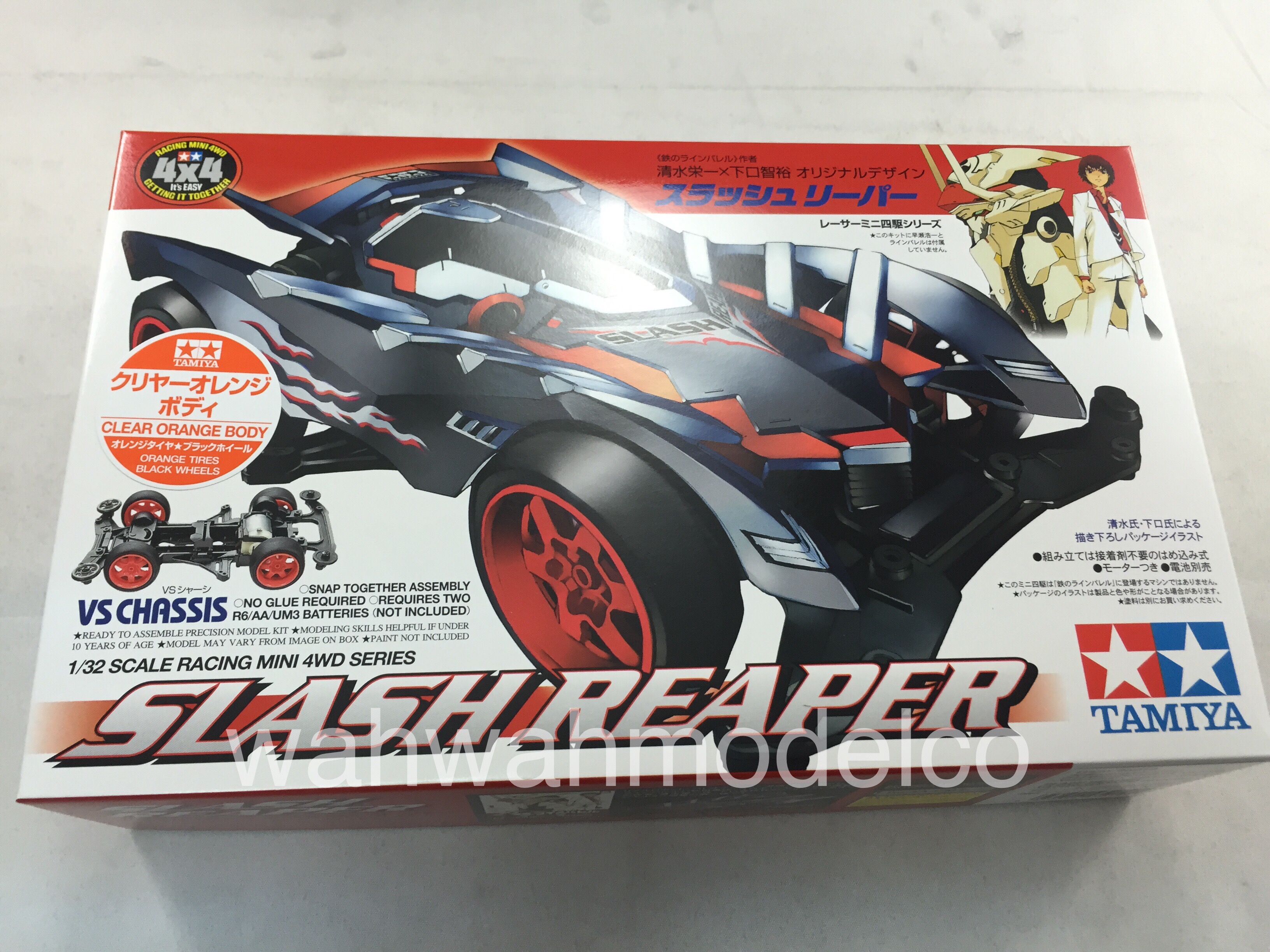... Mini 4WD Car Kit / Tamiya 95219 Slash Reaper Clear Orange SP Special Edition (VS Chassis). 95219