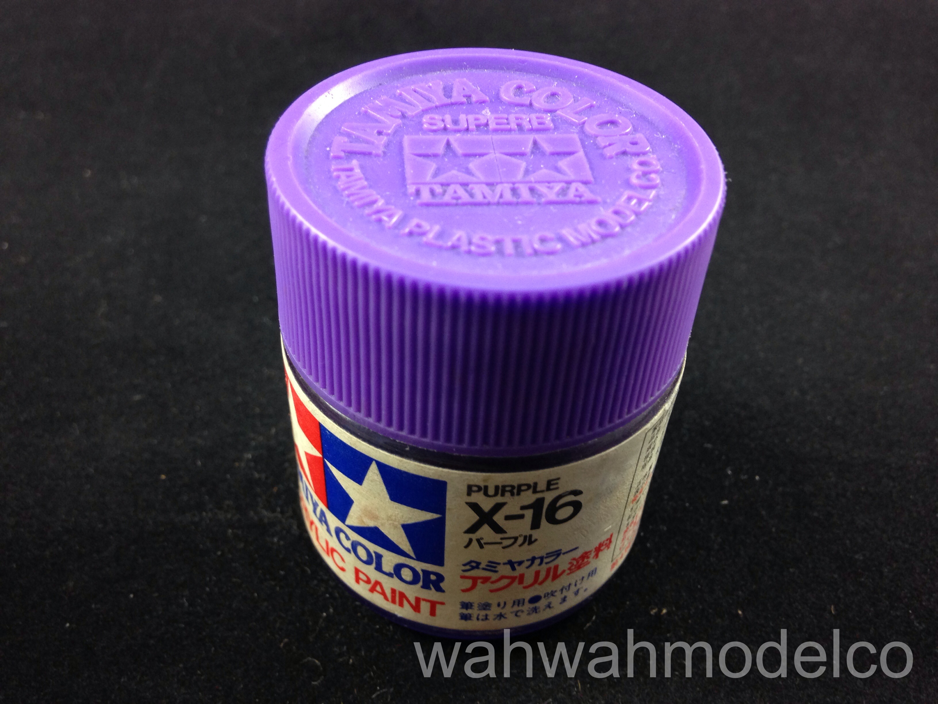 Tamiya 81016 Acrylic X16 Purple 23ml Bottle WAH WAH MODEL SHOP