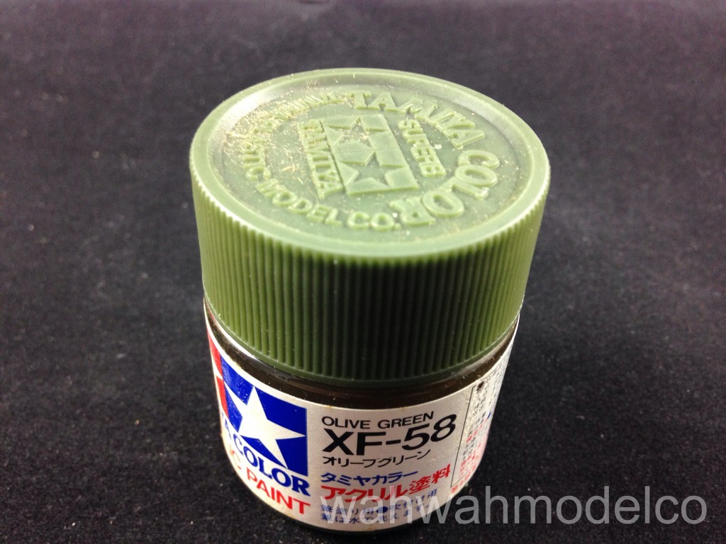 Tamiya 81358 Acrylic XF-58 Olive Green - 23ml Bottle - WAH WAH