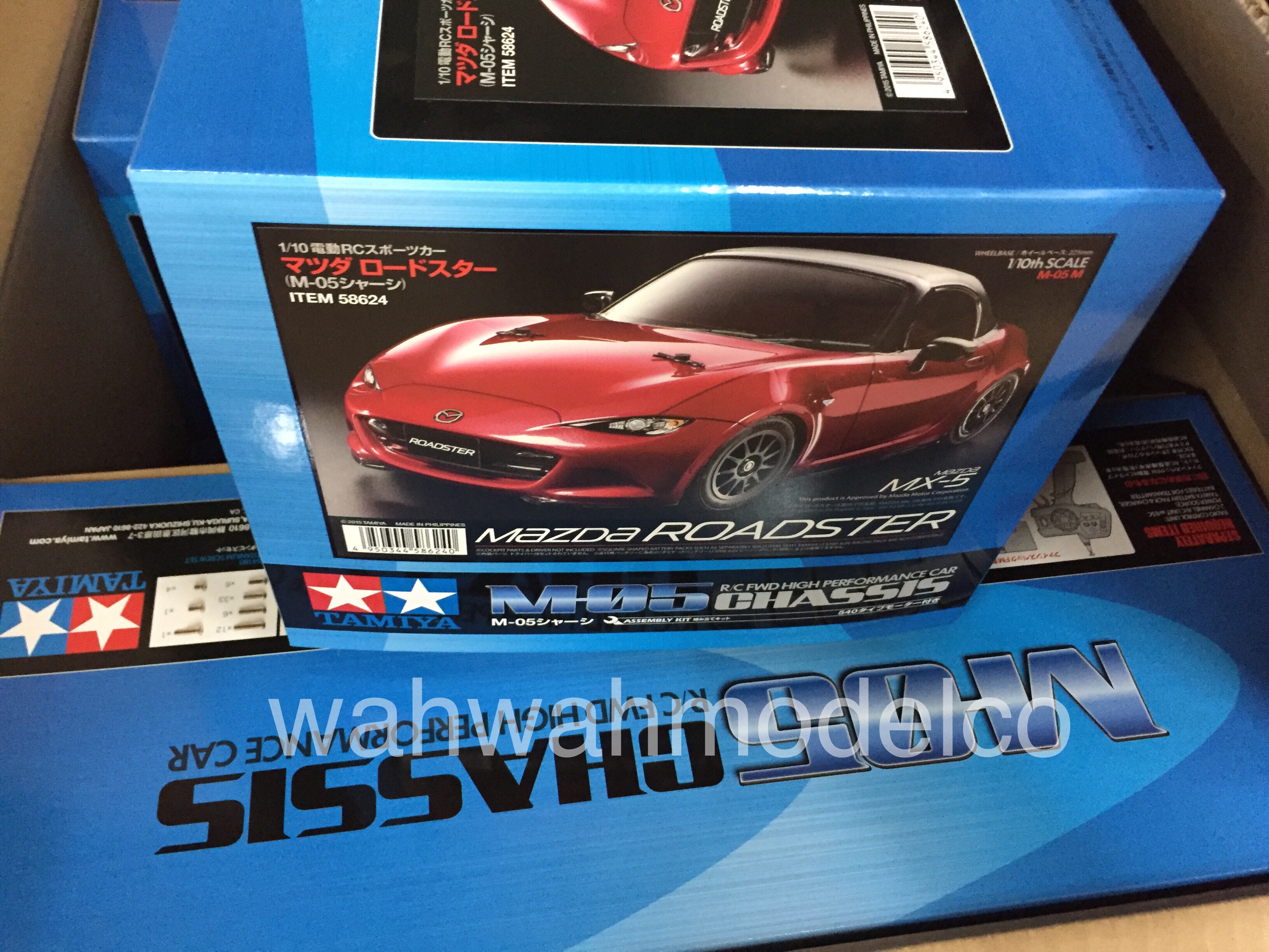 Tamiya 58624 1/10 Mazda MX5 2015 Roadster Miata w/ESC M-Chassis M05 RC Kit