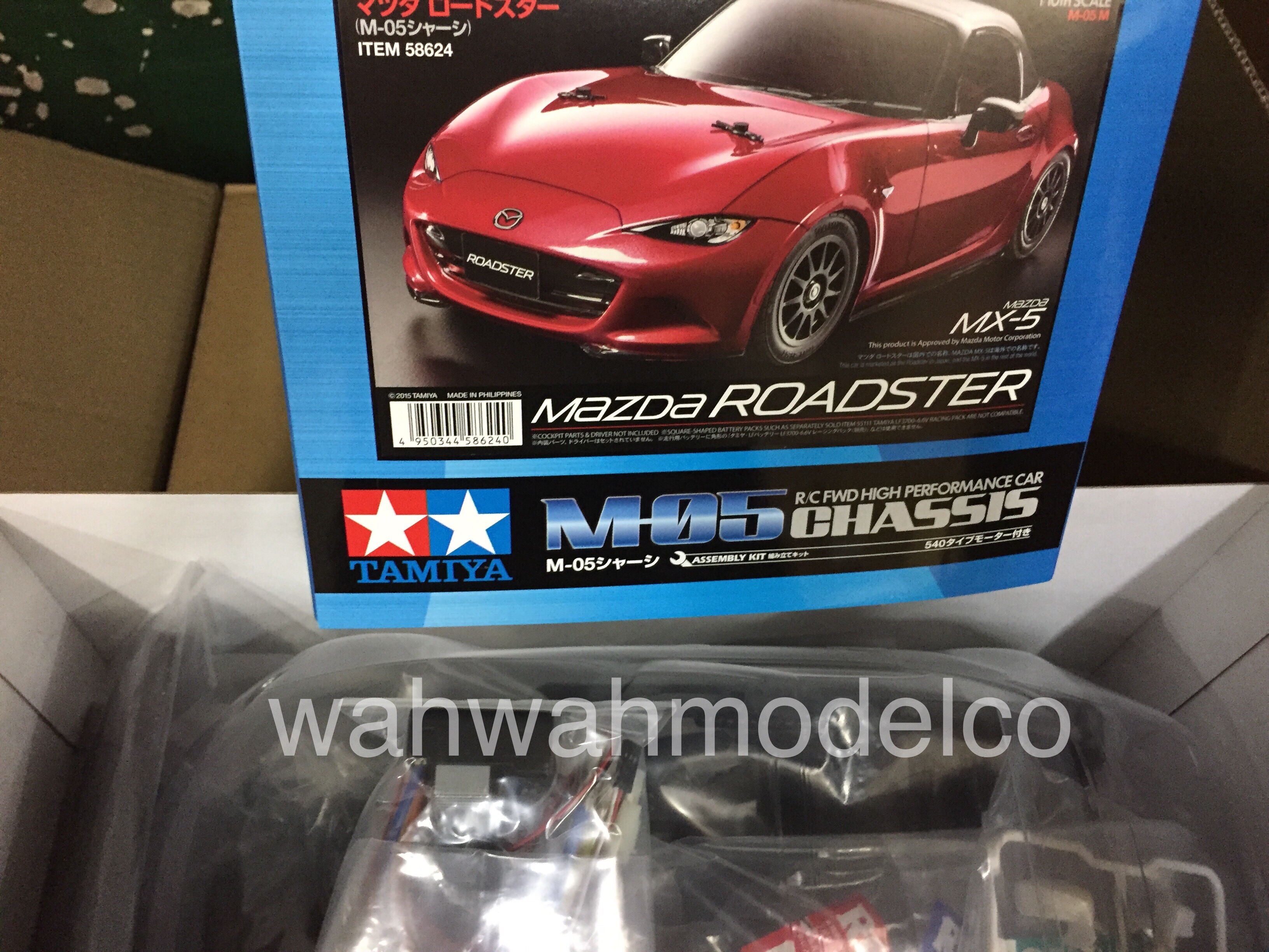 Tamiya 58624 1/10 Mazda MX5 2015 Roadster Miata w/ESC M-Chassis