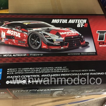 TAMIYA 58625 MOTUL AUTECH GT-R TT-02 Chassis w/ESC RC Kit - WAH