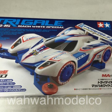 Tamiya 92337 Mini 4WD 1/32 JR Tri-Gale TG-15 Mach White - MA