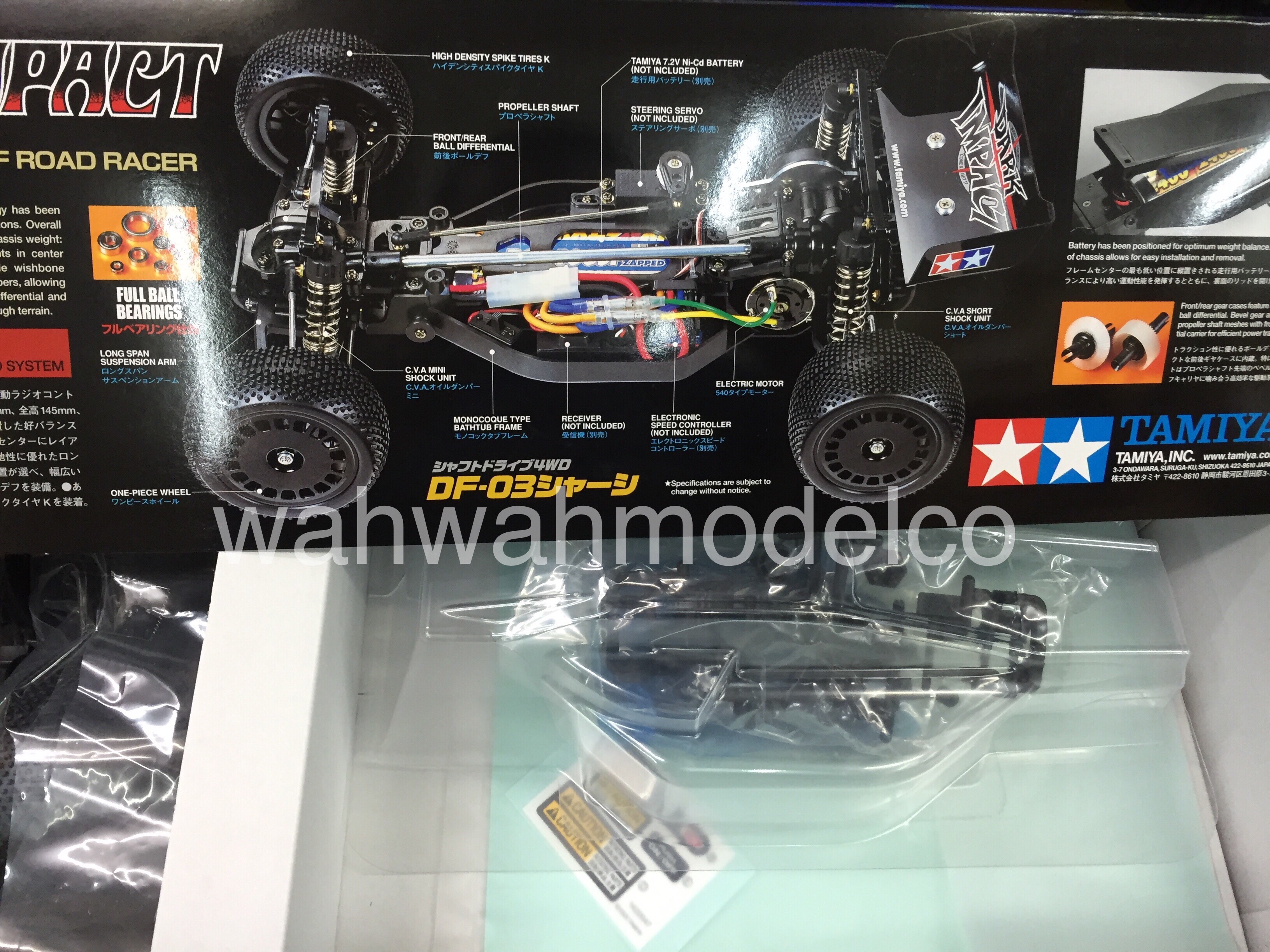 Tamiya 58370 1:10 DF-03 Dark Impact EP RC Cars Buggy Off Road