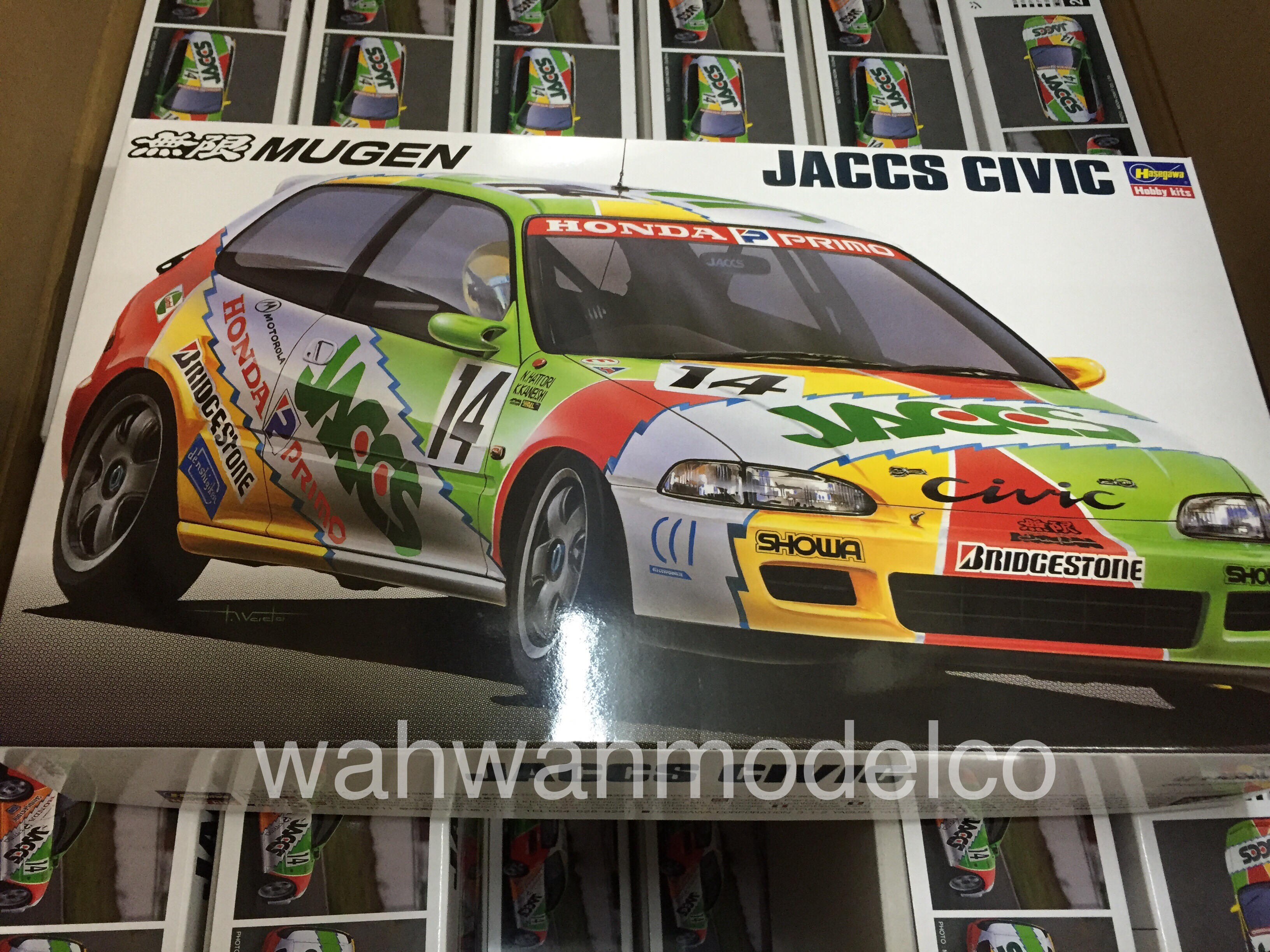 Hasegawa 20276 Mugen Jaccs Civic 1/24 scale kit