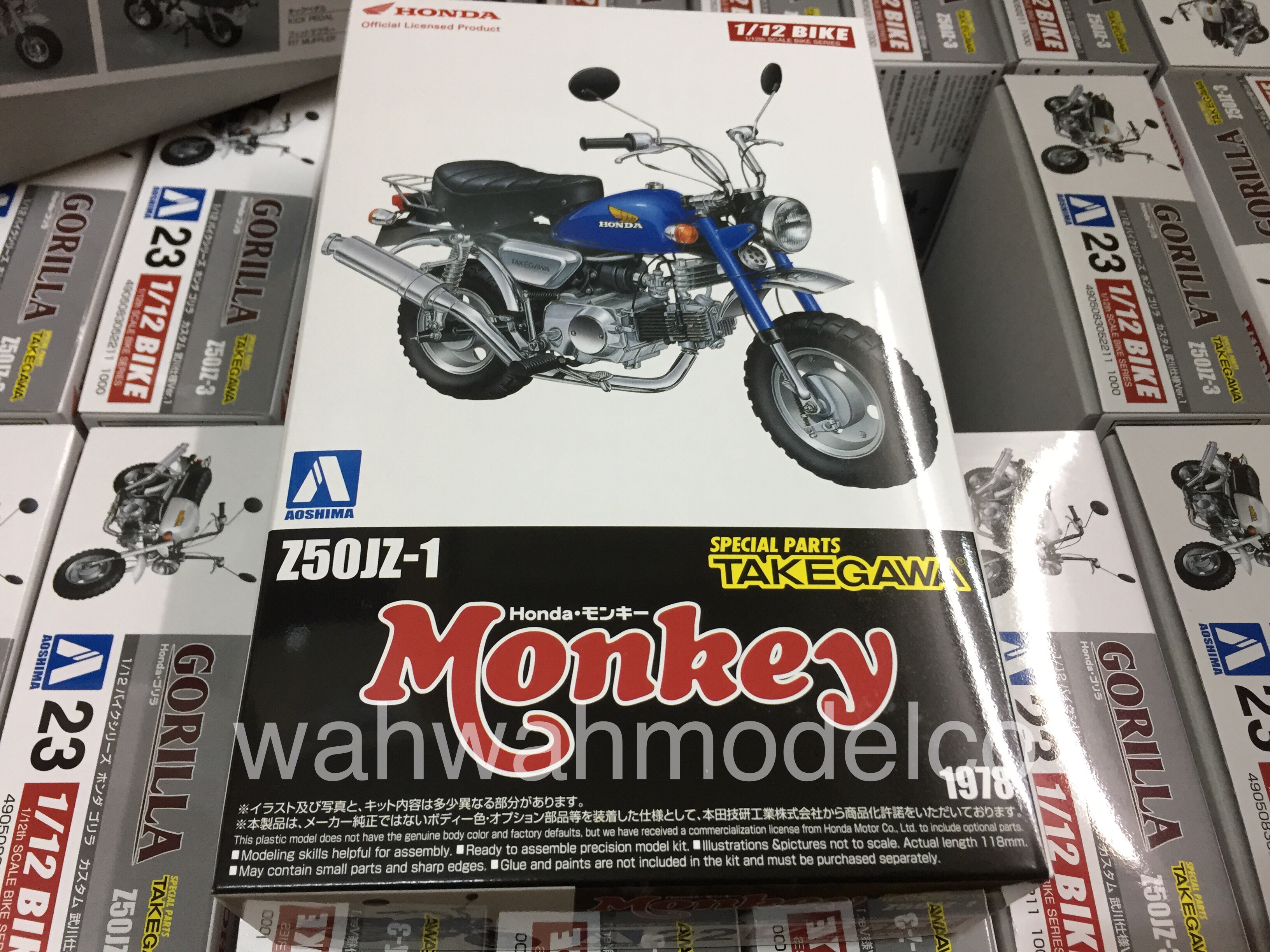 Plastic Model Buiding Set # 58695 Aoshima 1//12 Scale Monkey Custom Takegawa Version1