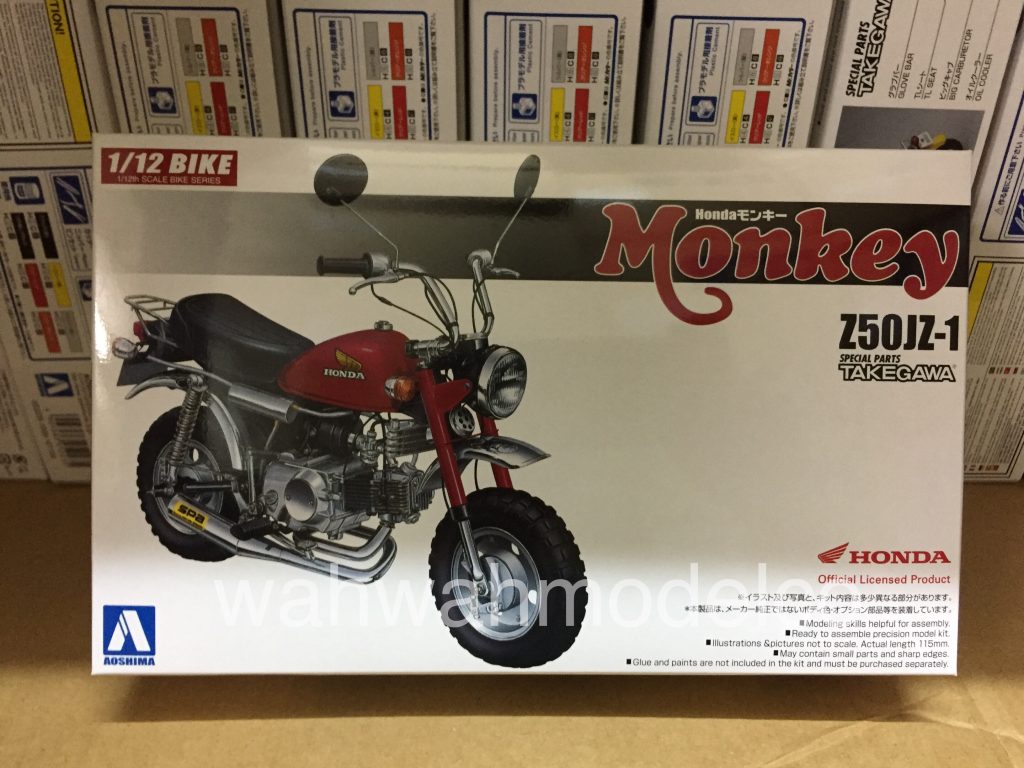 1/12 Honda Monkey ダイキャストモデルVAN·JACKET 1/12スケールの完成