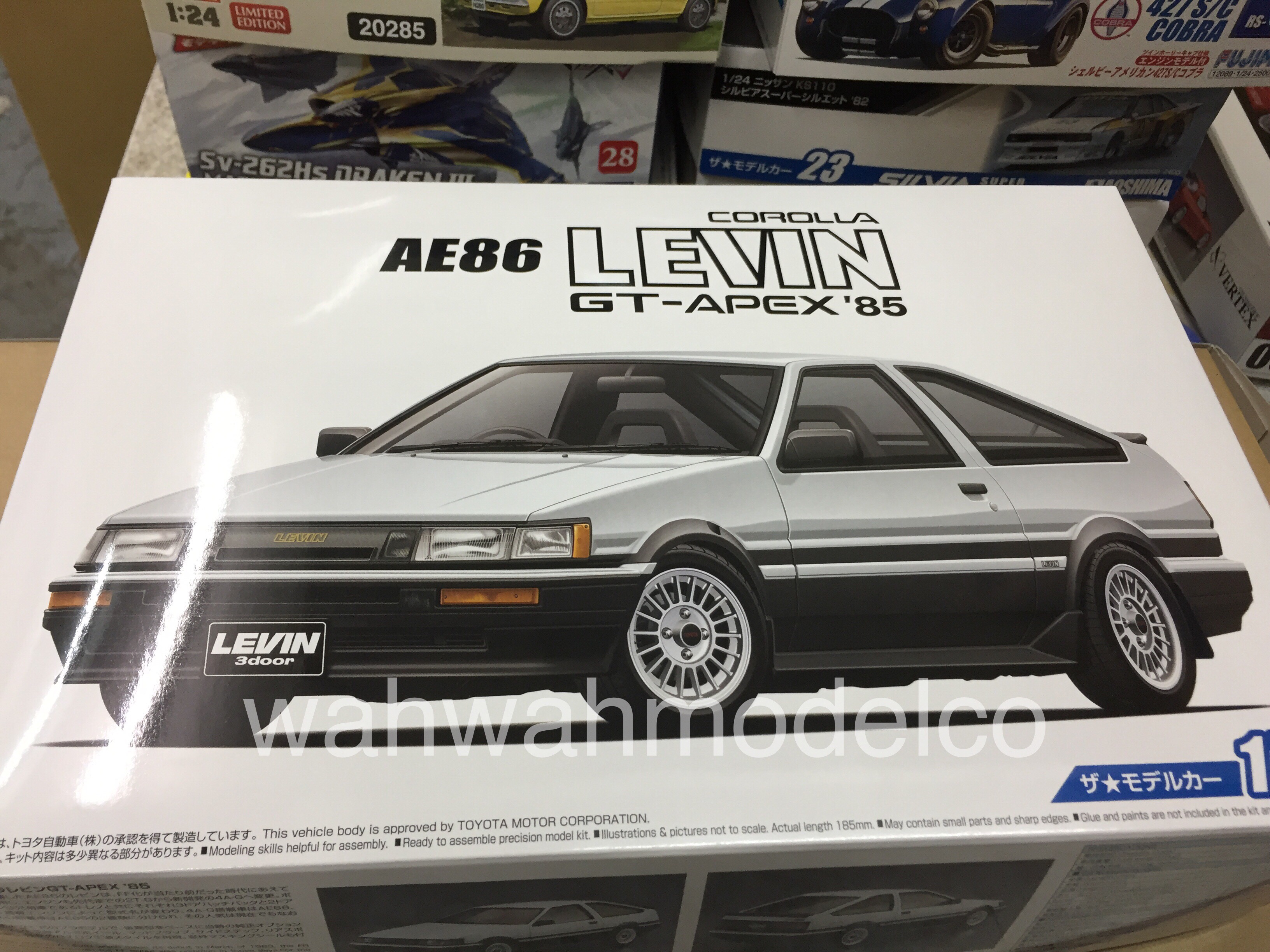 Aoshima 52259 The Model Car 17 Toyota AE86 Crolla Levin GT-Apex \'85 1/24 scale 