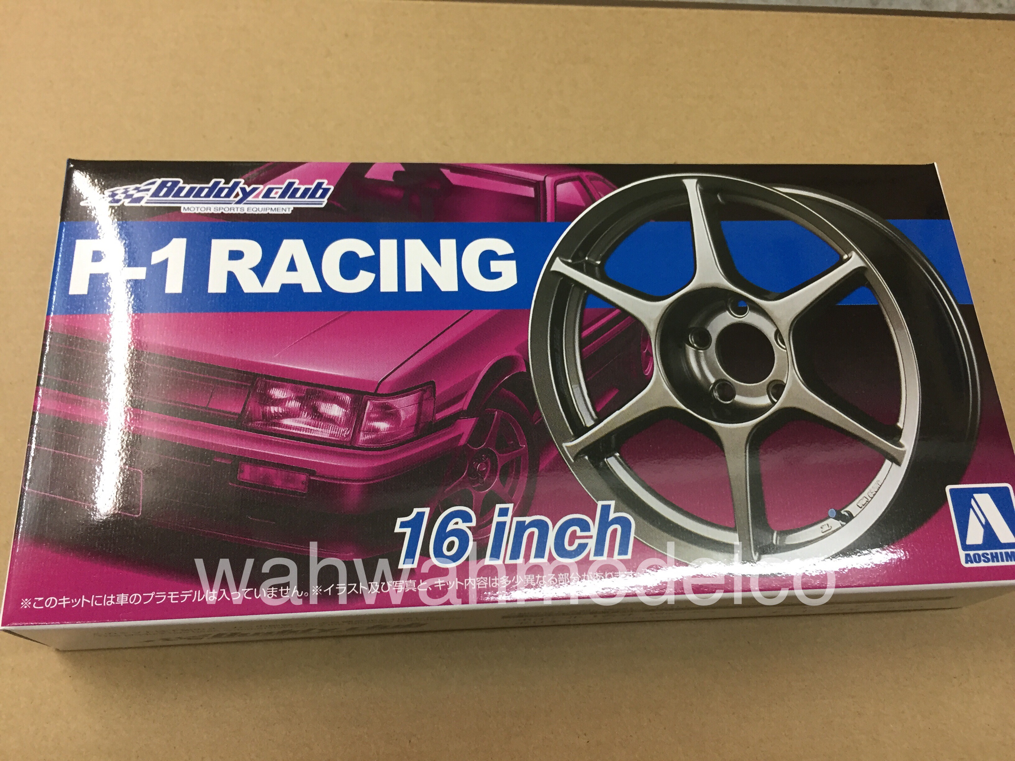 Aoshima 52518 Tuned Parts 12 1/24 P-1 RACING 16inch Tire & Wheel Set