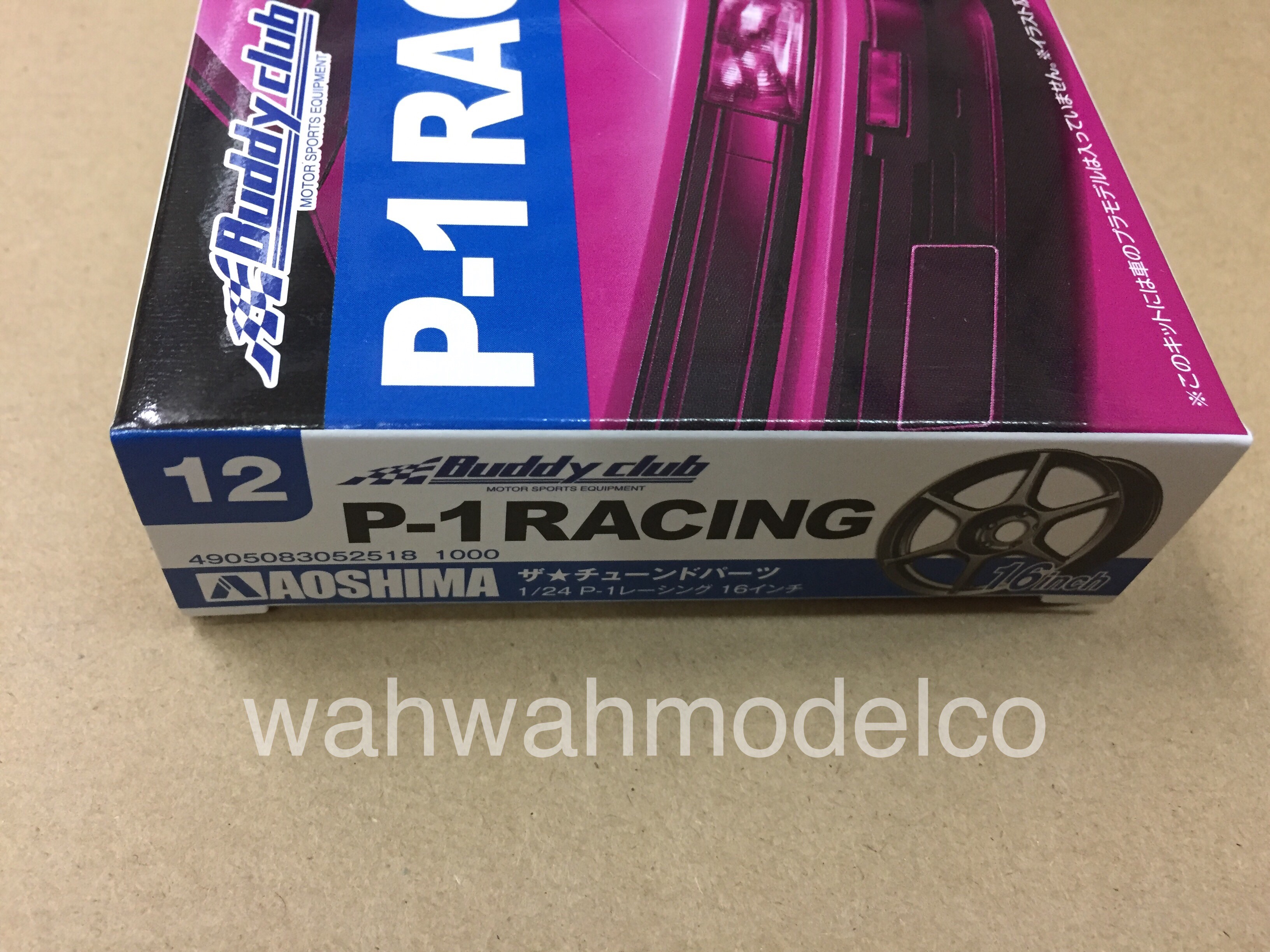 Aoshima 52518 Tuned Parts 12 1/24 P-1 RACING 16inch Tire & Wheel Set 