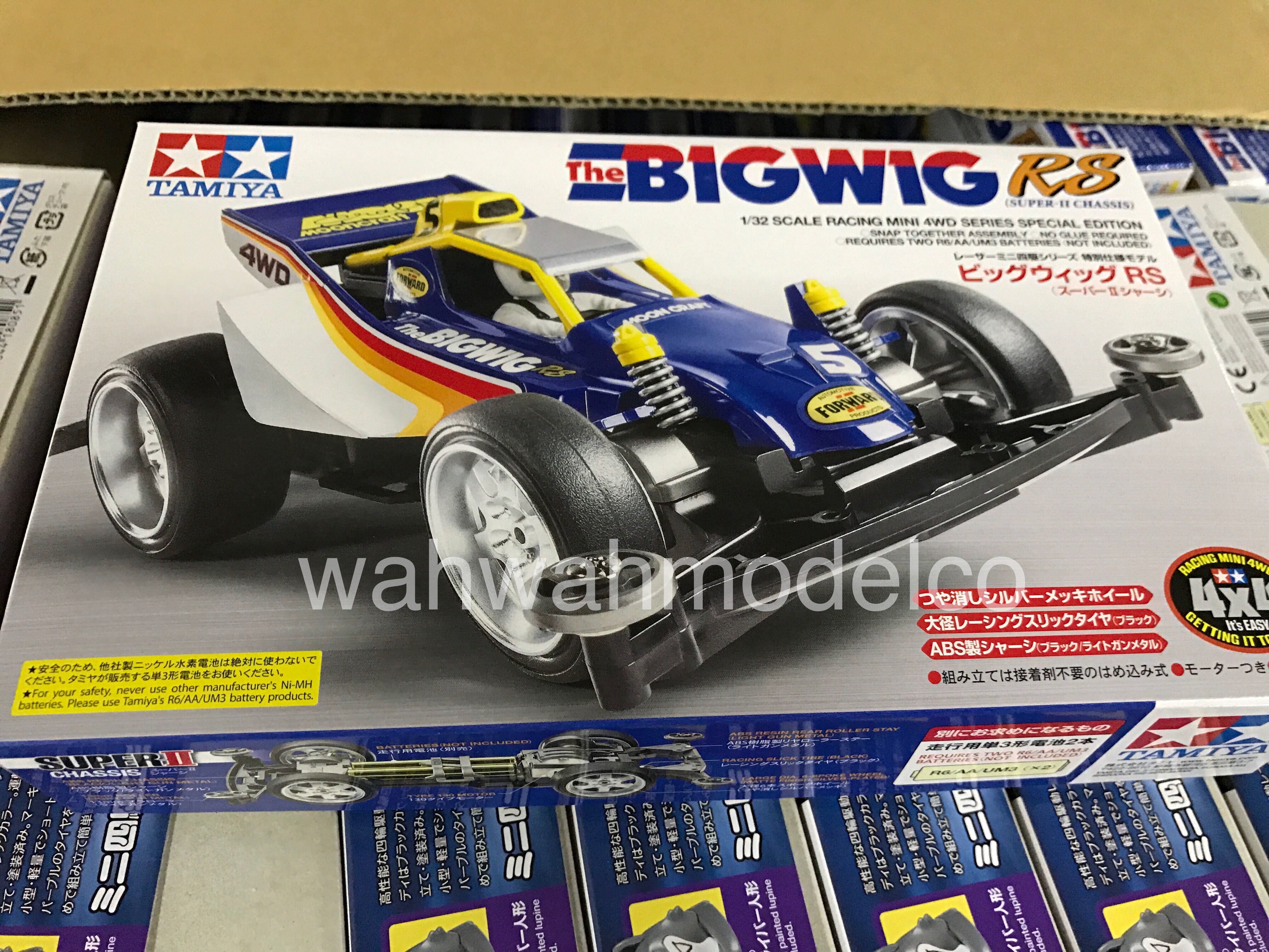 Tamiya 18090 1/32 Scale Mini 4wd Car Kit Super II Chassis Jr Cat Racer for sale online 