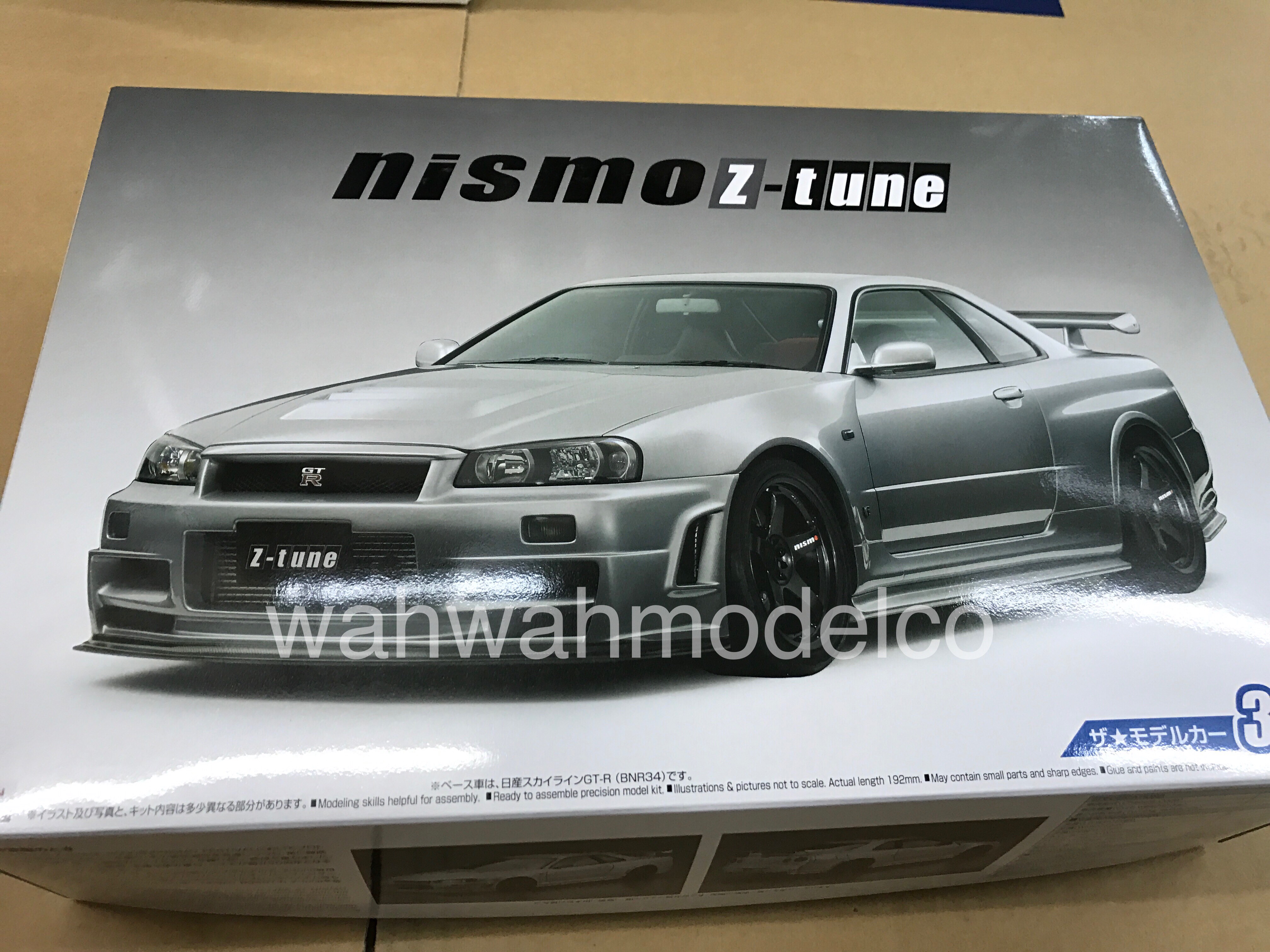 Aoshima The Model Car 34 Nismo Bnr34 Skyline Gtr Z Tune 04 1 24 Scale Ki