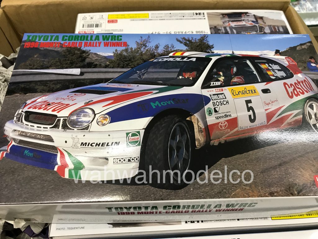 DECALS 1/24 TOYOTA COROLLA WRC 1998 RALLY MONTE CARLO HASEGAWA CR24 CARTOGRAF 