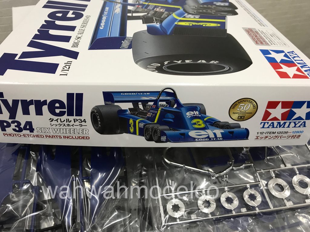 Autocollants Décalcomanies Tamiya 1/12 Pour Tyrrell P34 Six Wheeler F1 - Réf. 12036, Neuf